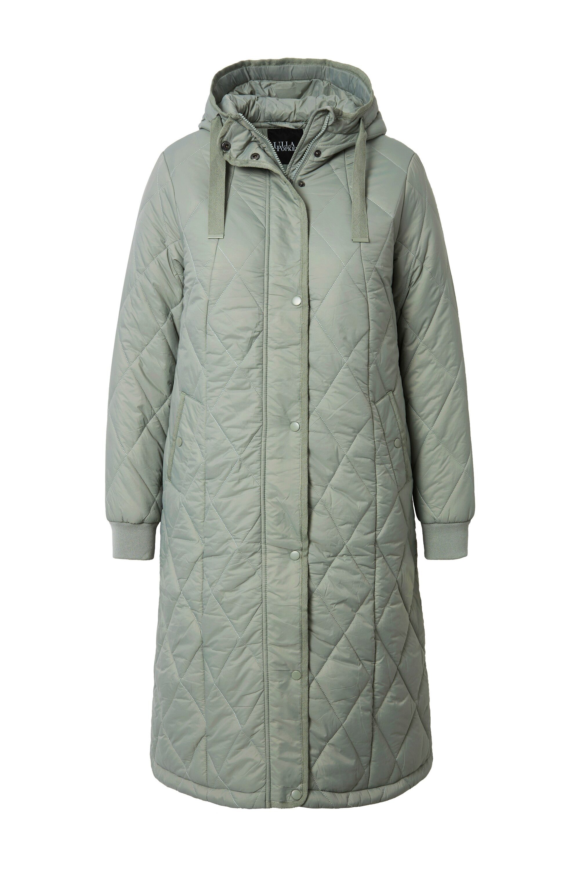 Ulla Popken Wintermantel Funktions-Steppmantel wasserabweisend Kapuze günstig online kaufen