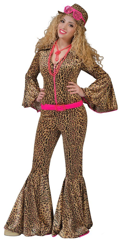 Funny Fashion Kostüm Jumpsuit Panter Wild Katzen Kostüm Damen - Tolles  Damenkostüm in Wildkatzenoptik