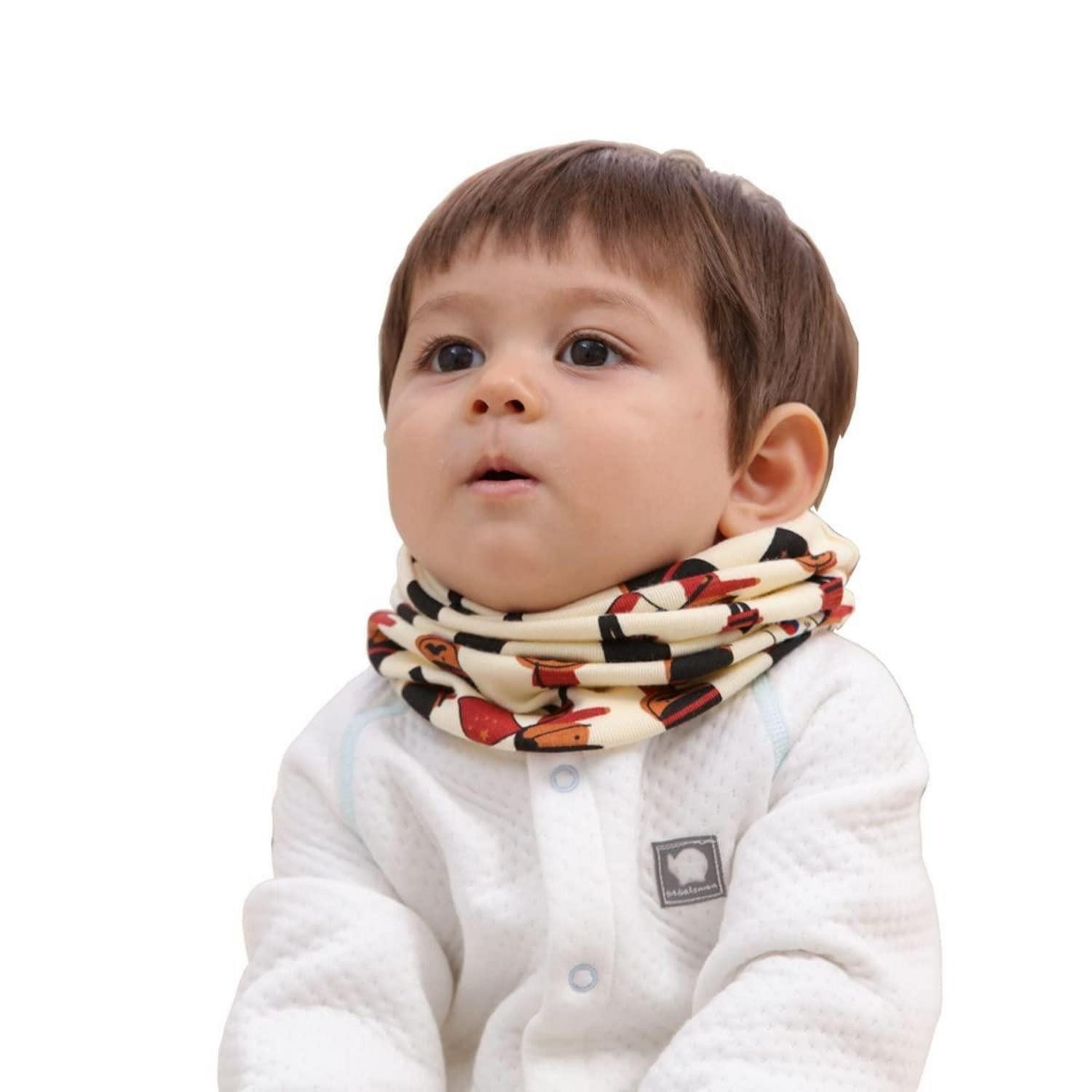LuxusKollektion Multifunktionstuch Kinder Schlauchschal Baumwolle Jersey 0-8 Jahre, (1-St)