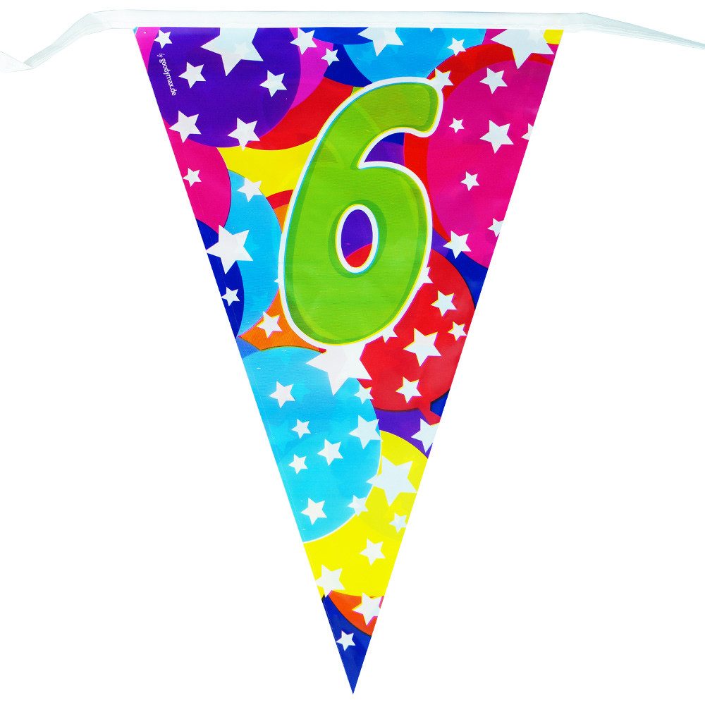Goodymax Hängedekoration Wimpelkette Geburtstag Jubiläum