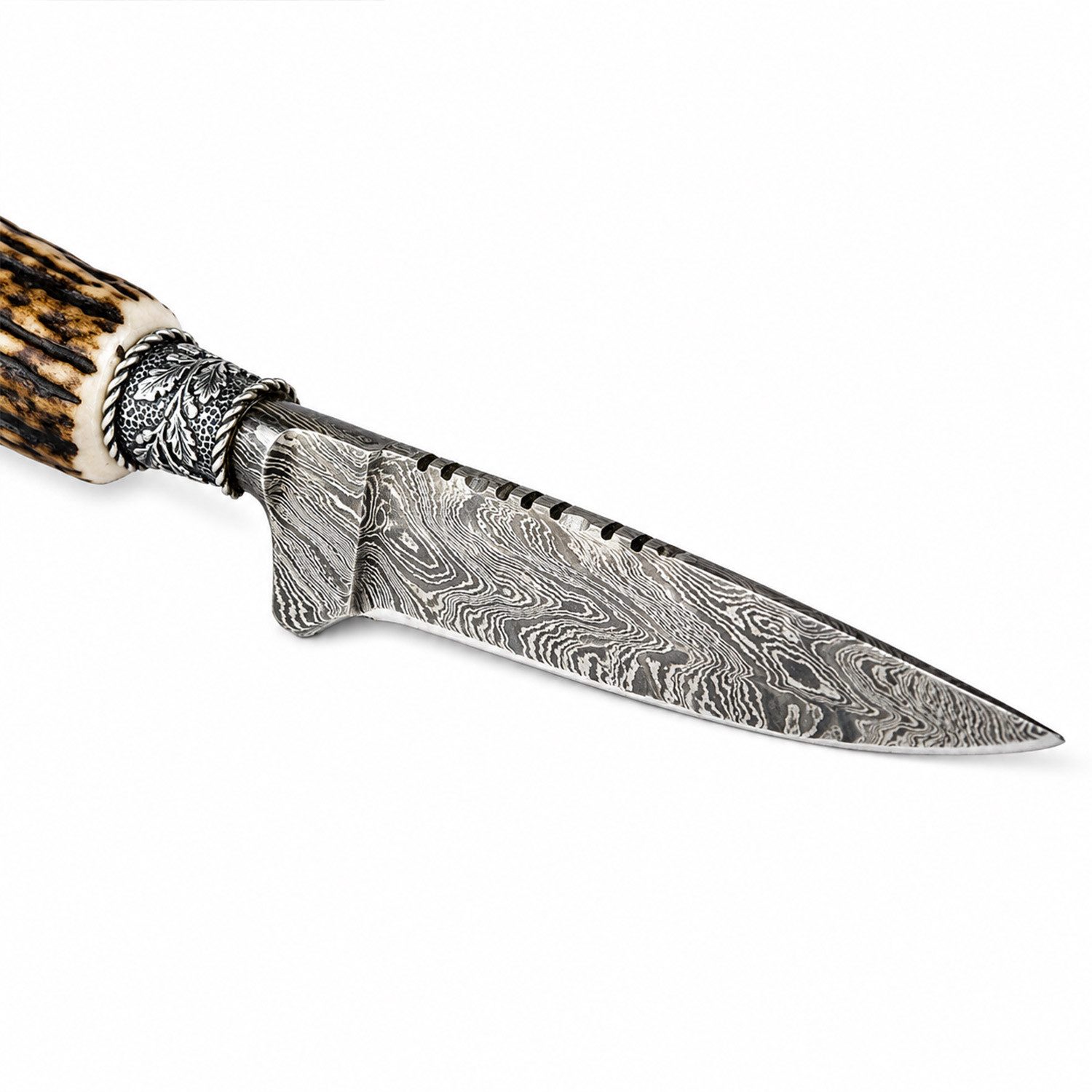Funk Hirschhorn Taschenmesser Funk Hirschhorn Trachtenmesser mit Damastklinge un