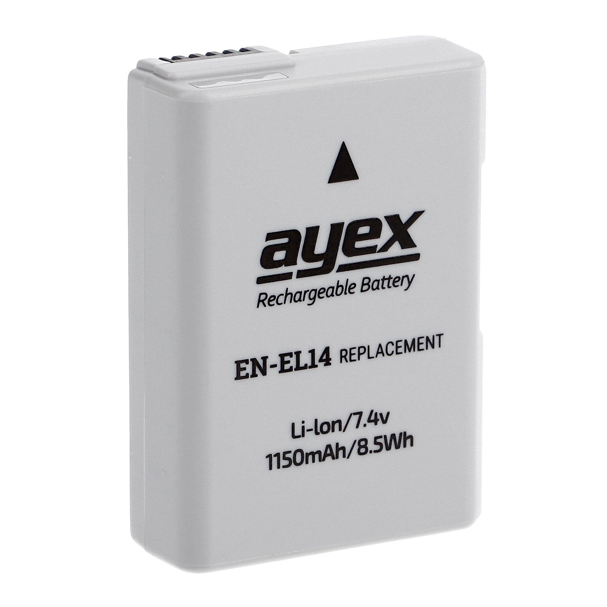 ayex EN-EL14 Akku Nikon D3100, D3200, D5100, P7700, P7100 100% kompatibel Kamera-Akku