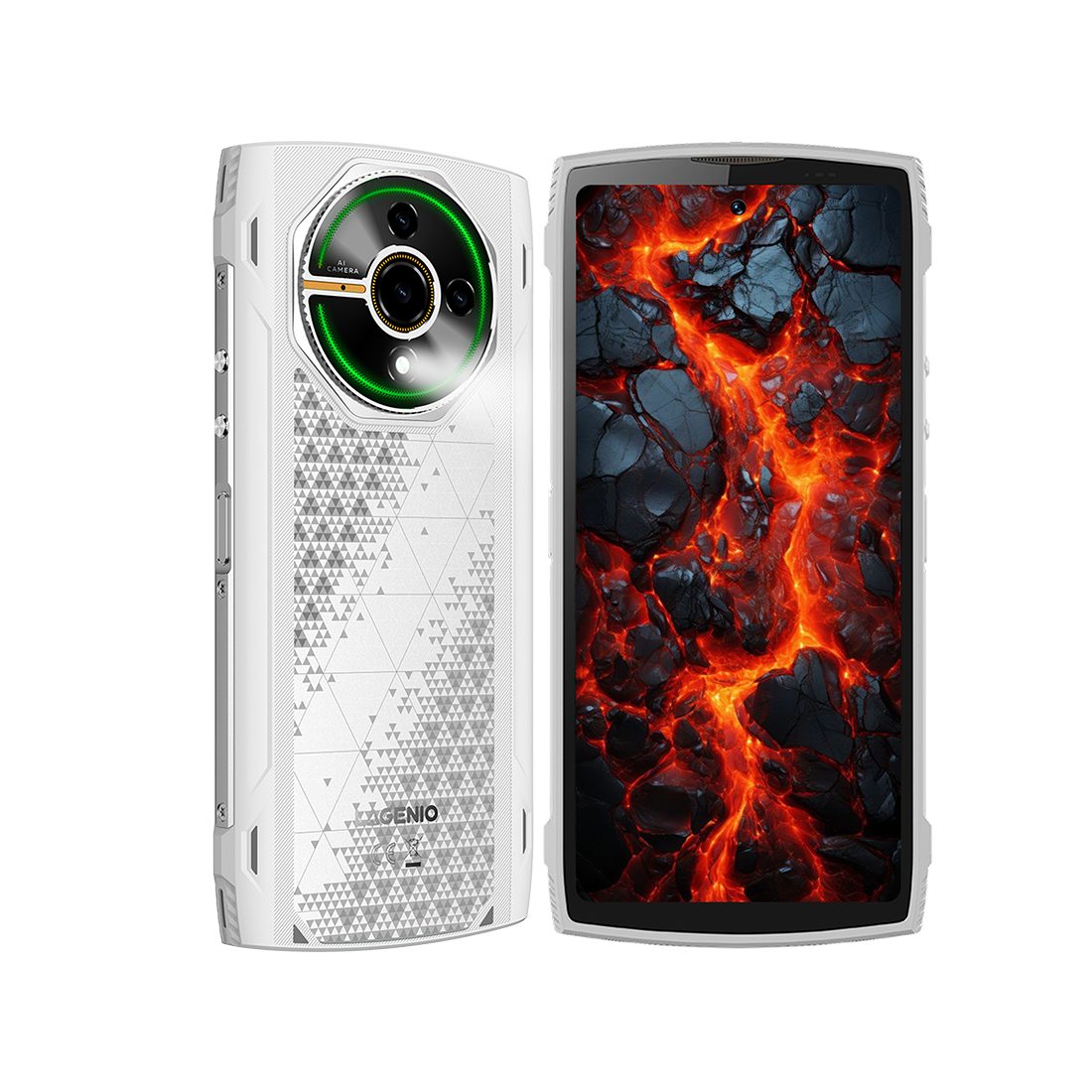 LAGENIO Panther 2 Outdoor Handy Kratzfest Wasserdicht Baustellenhandy OTG GPS Smartphone (16 MP Kamera, IP68, Fallschutz, GPS OTG, 12+128GB, Taschenlampe, Dual SIM, robust)