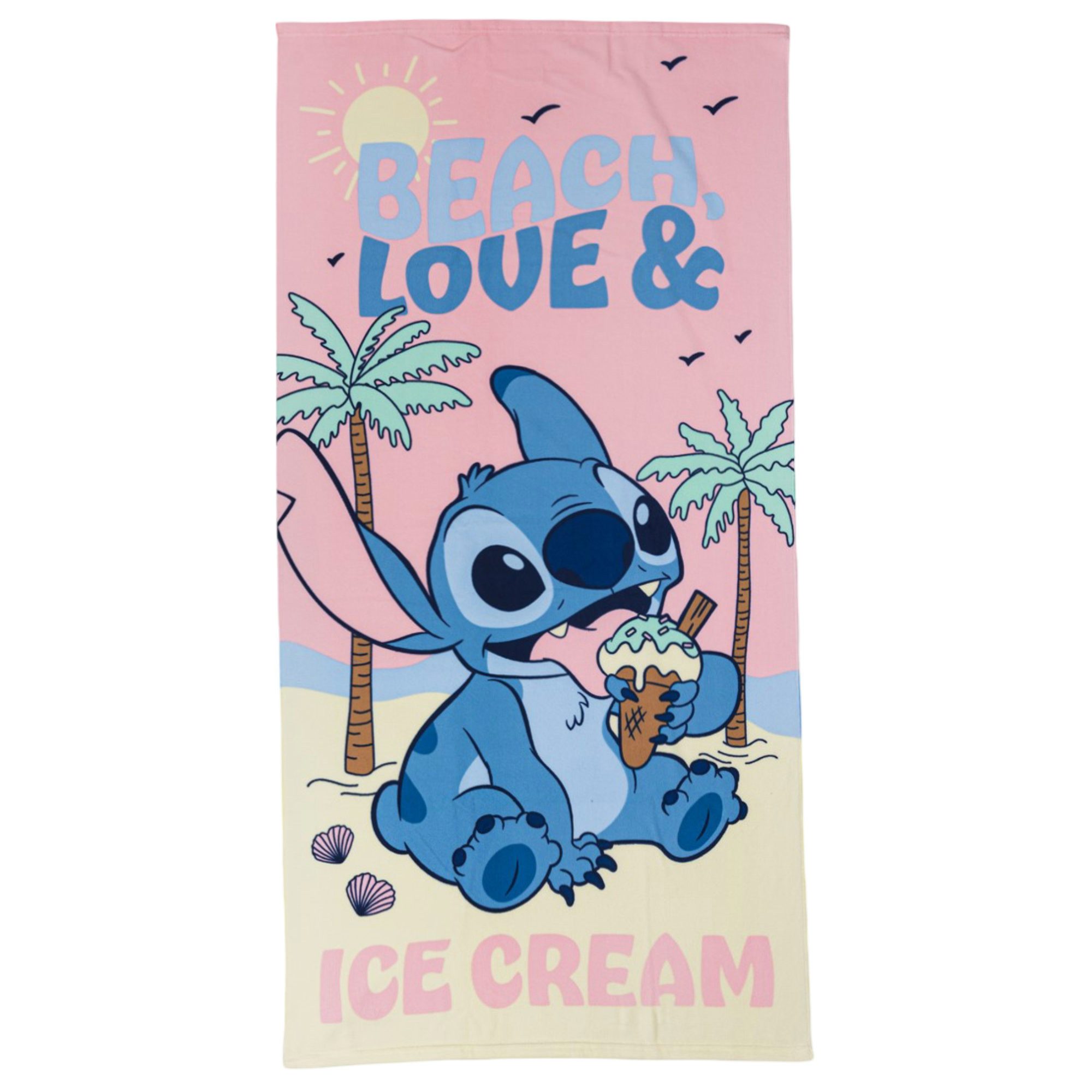 Disney Strandtuch Disney Lilo und Stitch Mikrofaser Strandtuch Badetuch XL 70x140 cm