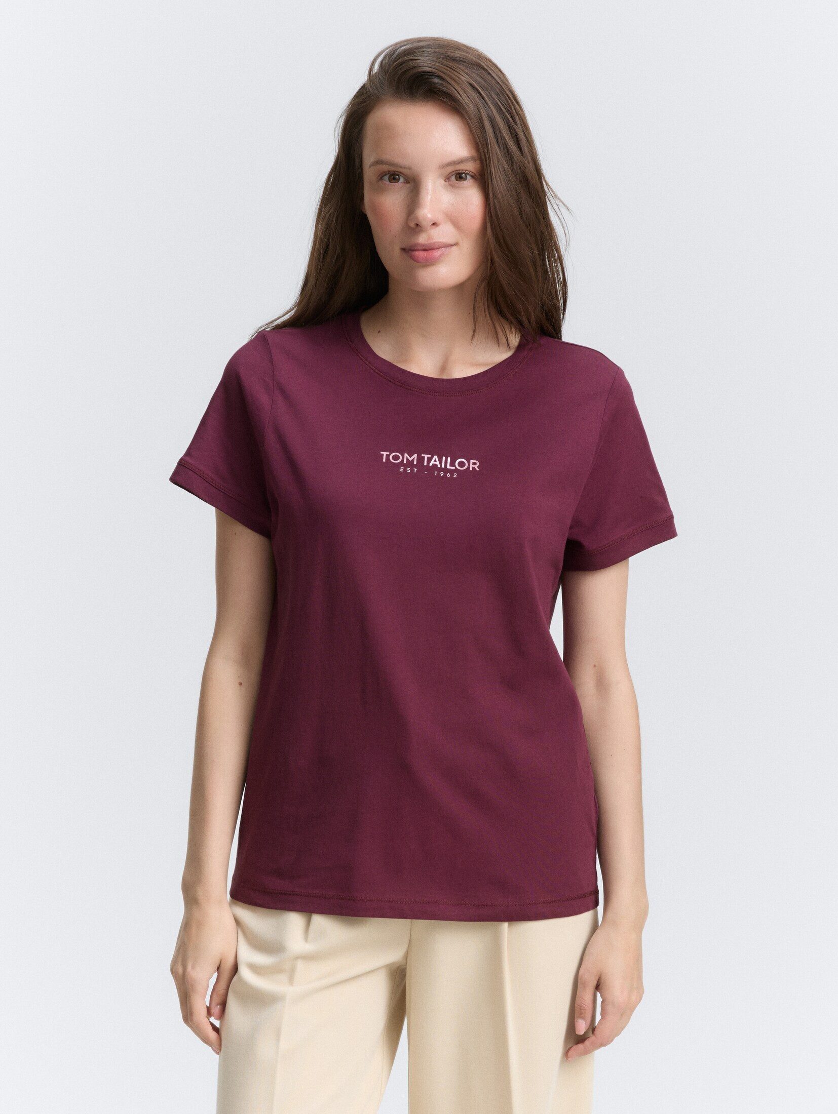 TOM TAILOR T-Shirt T-Shirt mit Logo-Print günstig online kaufen