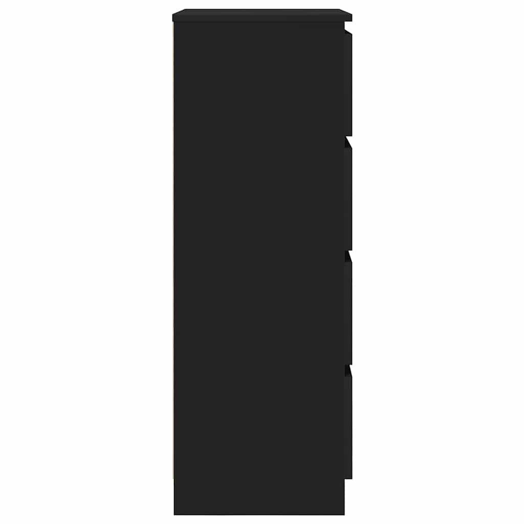 DOTMALL Anrichte Sideboard Schwarz 60x35x98,5 cm Holzwerkstoff