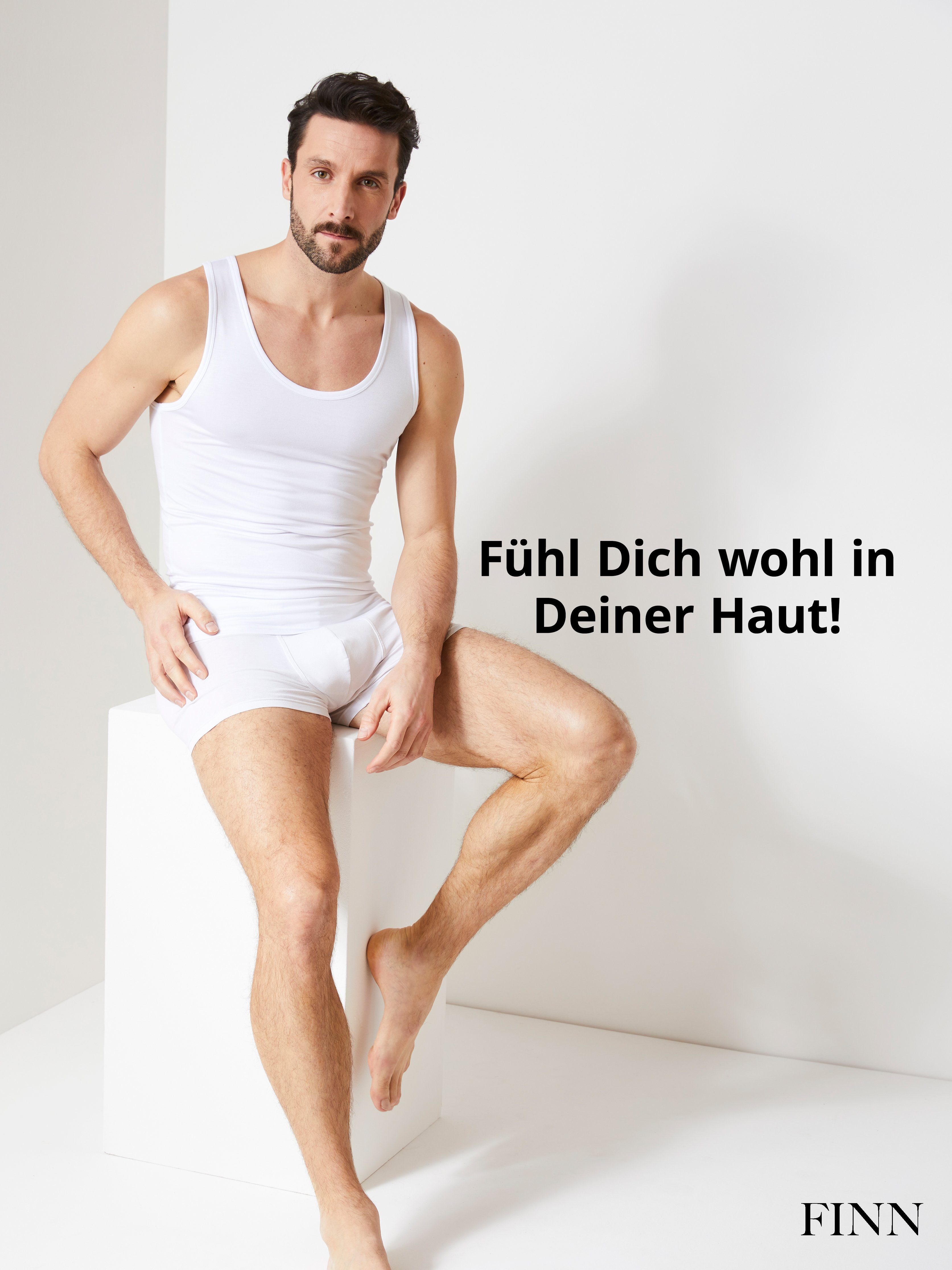 FINN Design Achselhemd Business Unterhemd Herren Ärmelloses Tank-Top Das perfekte Achsel-Shirt für Männer unter Hemd und Anzug – Bild 5 von 5