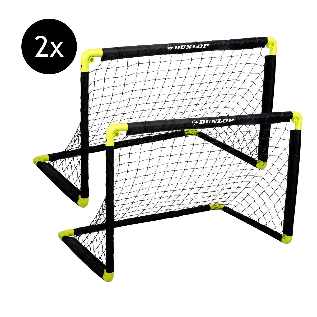 Dunlop Fußballtor Dunlop Fußballtore Set von 2 – Football Goal 90 × 59 × 61 cm