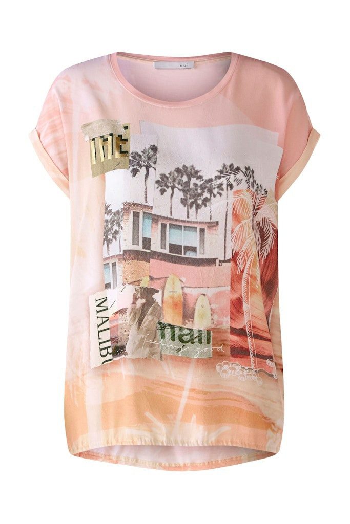 Oui T-Shirt Bluseshirt für Damen (1-tlg., keine Angabe)