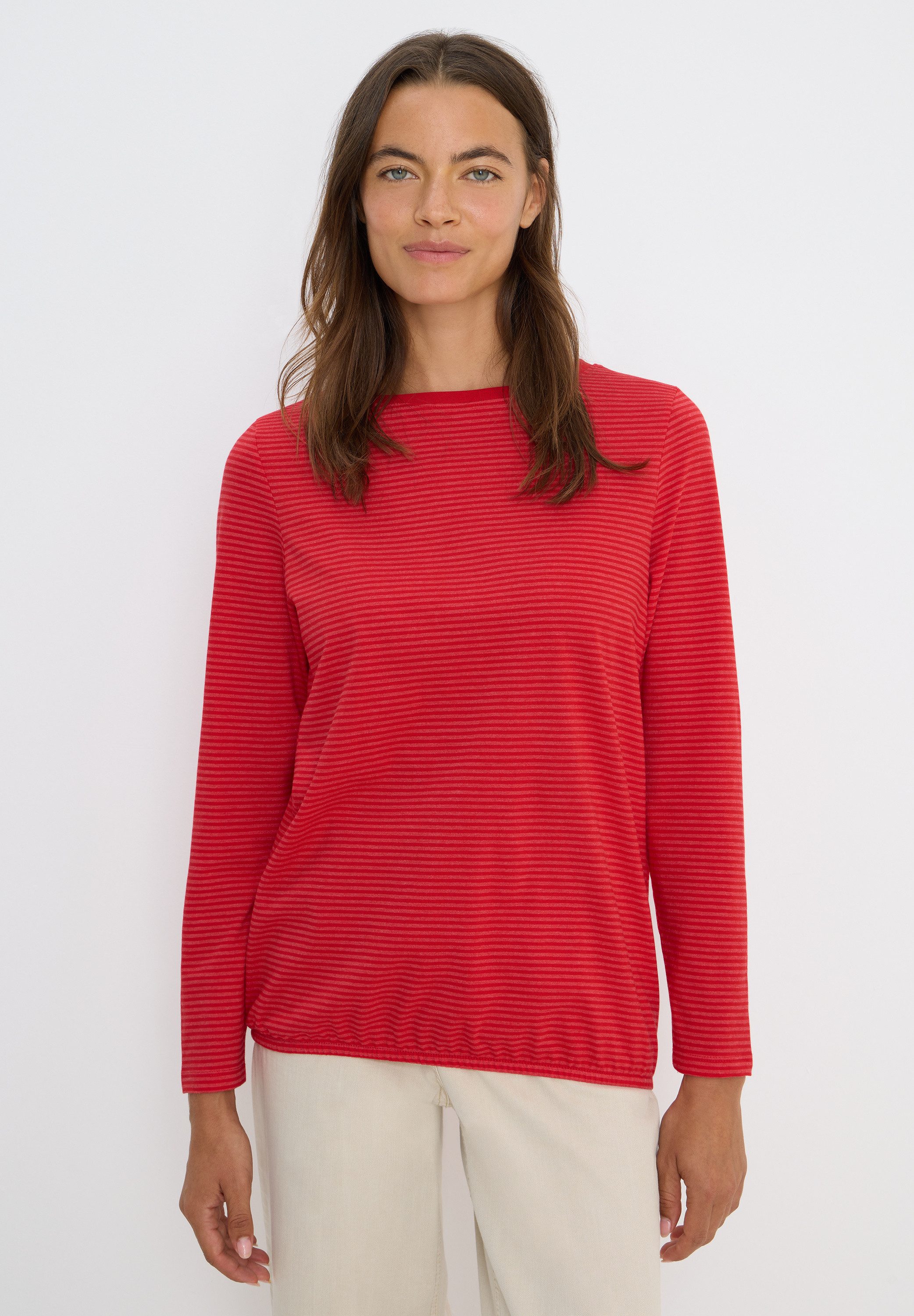 CECIL Langarmshirt im soften Baumwoll-Mix