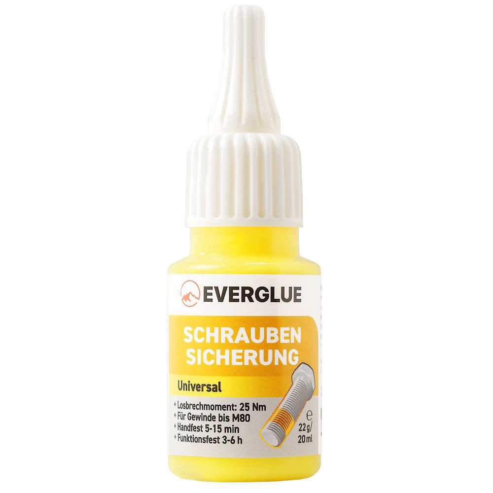 Everglue Schraubensicherung Everglue Schraubensicherung anaerob mittelfest normal bis M80-Gewinde, Schraubensicherung bis M80 mittelfest und vibrationssicher