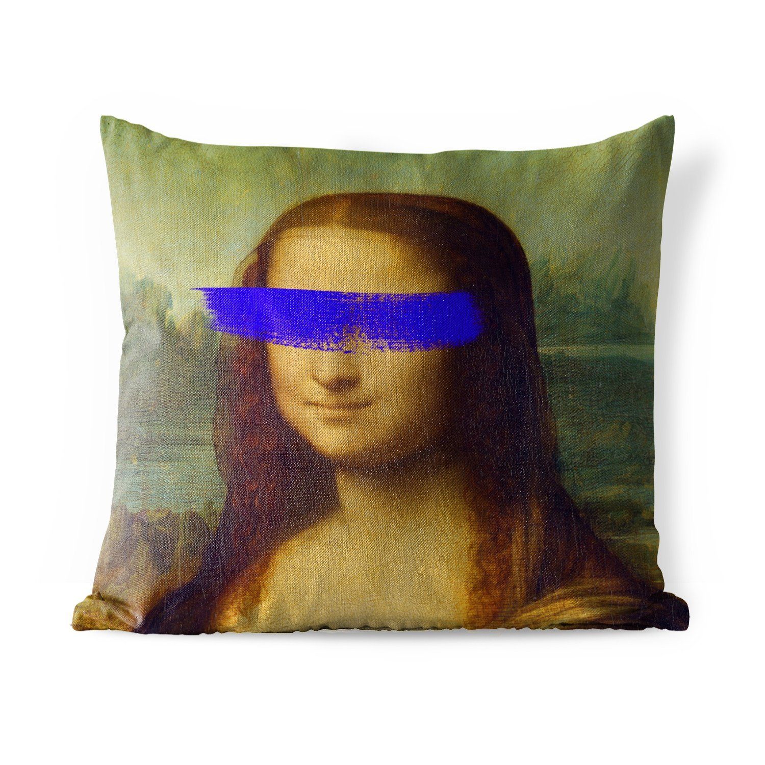 MuchoWow Dekokissen Mona Lisa - Leonardo da Vinci - Kunst, Kissenbezüge, Kissenhülle, Dekokissen, Dekokissenbezug, Outdoor