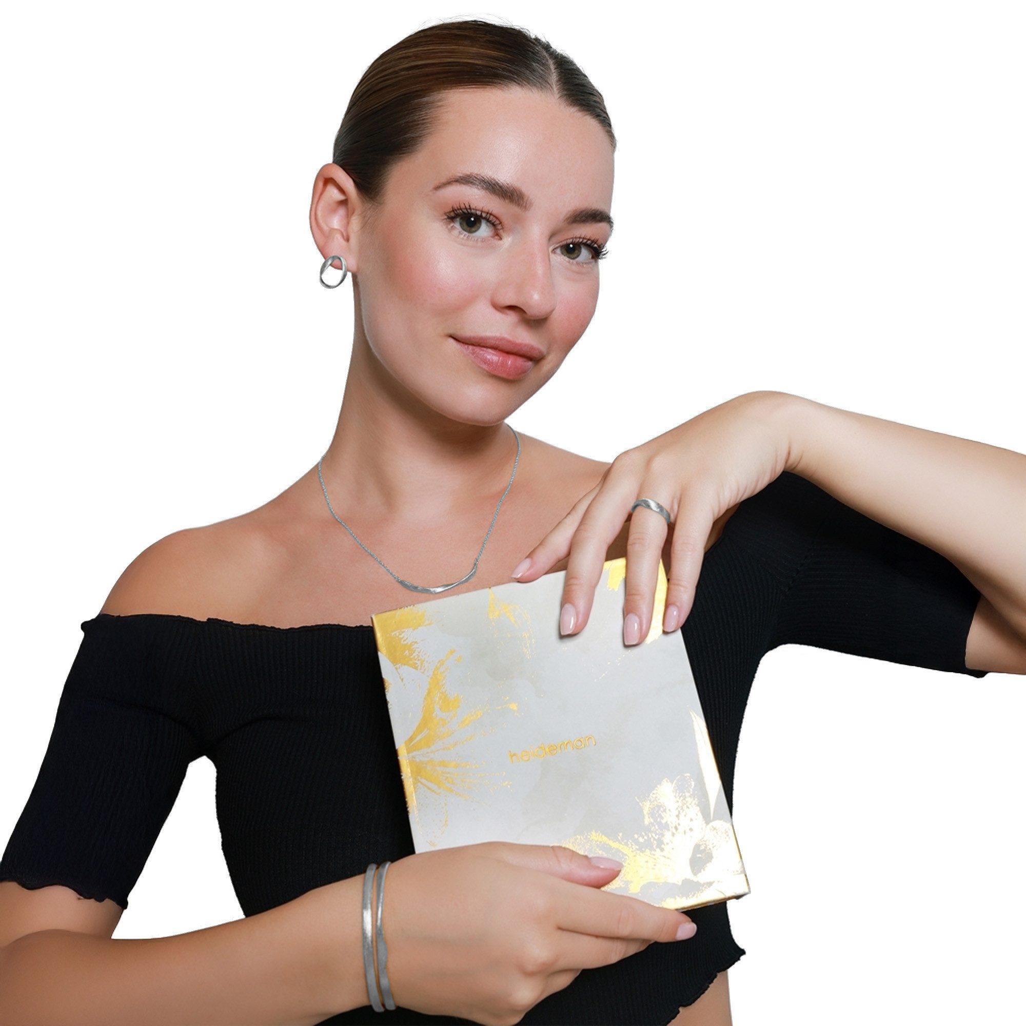 Heideman Schmuck-Adventskalender Heideman Schmuck Geschenkbox – Fineline (25-tlg), Schmuckset mehrteilig Schmuck für Frauen - 4 Schmuckstücke