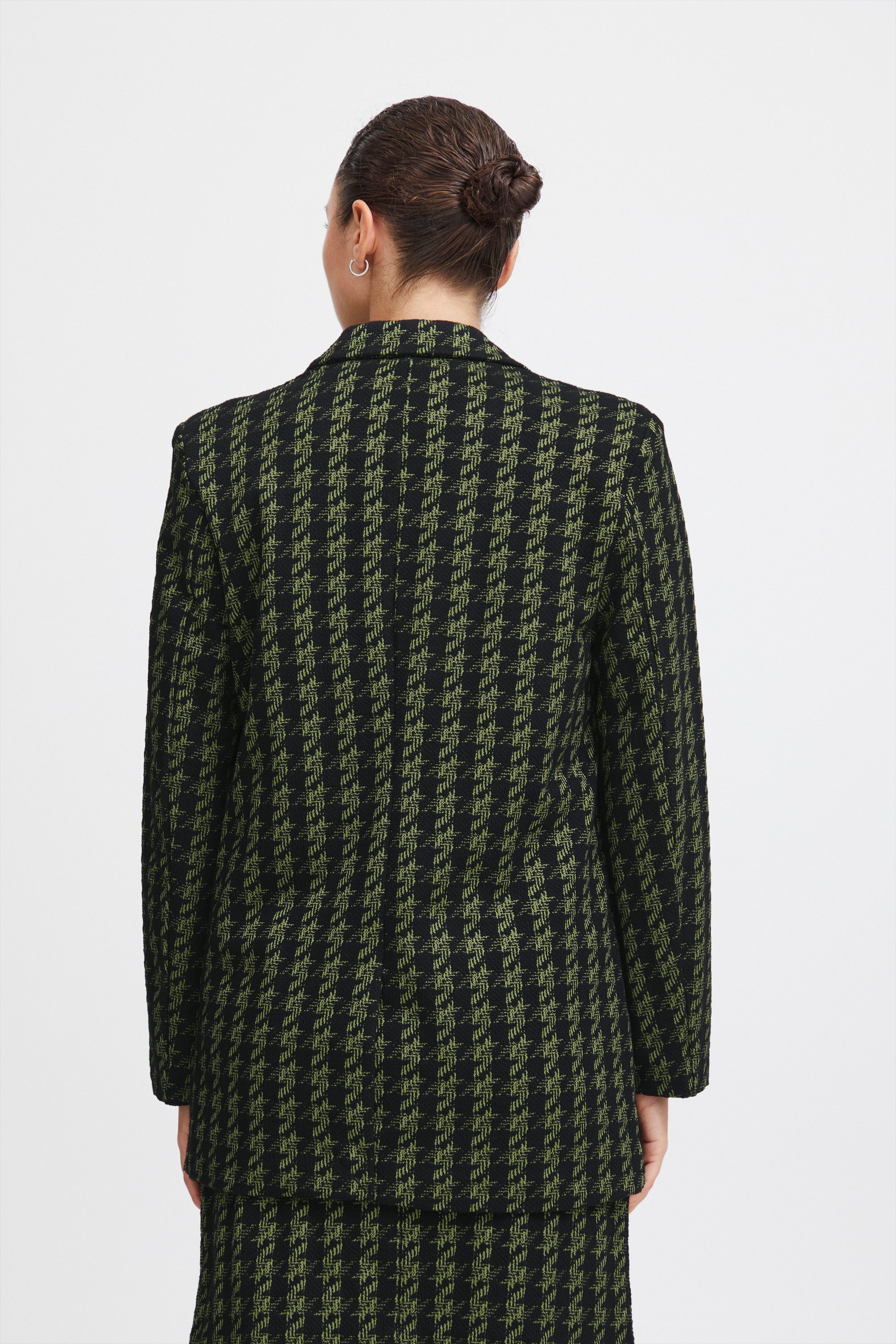 ICHI Jackenblazer IHKATE HOUNDSTOOTH OVERSIZE BL
