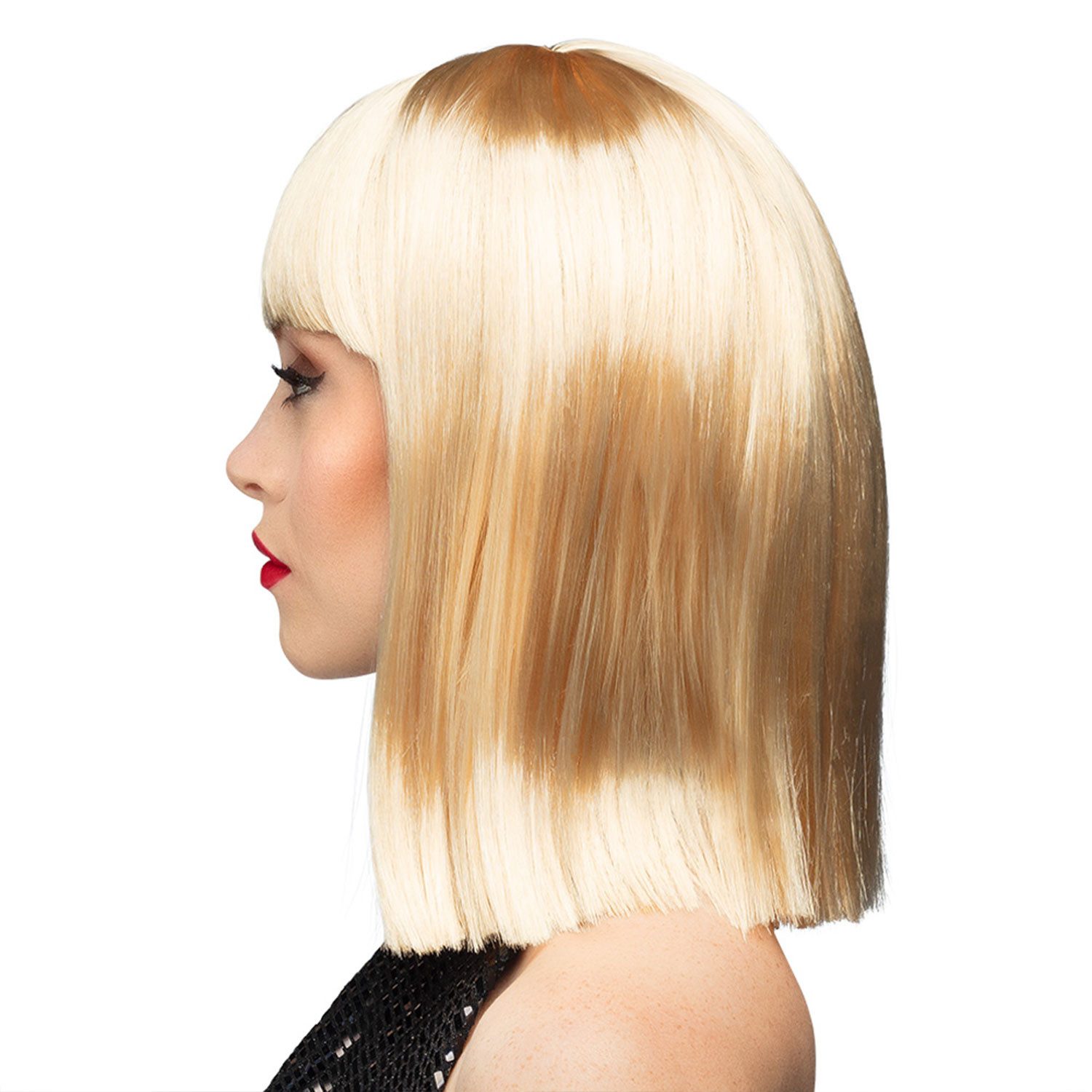 Boland Kostüm-Perücke Kurzhaar Damen Perücke 'Dance' mit Pony, Blond