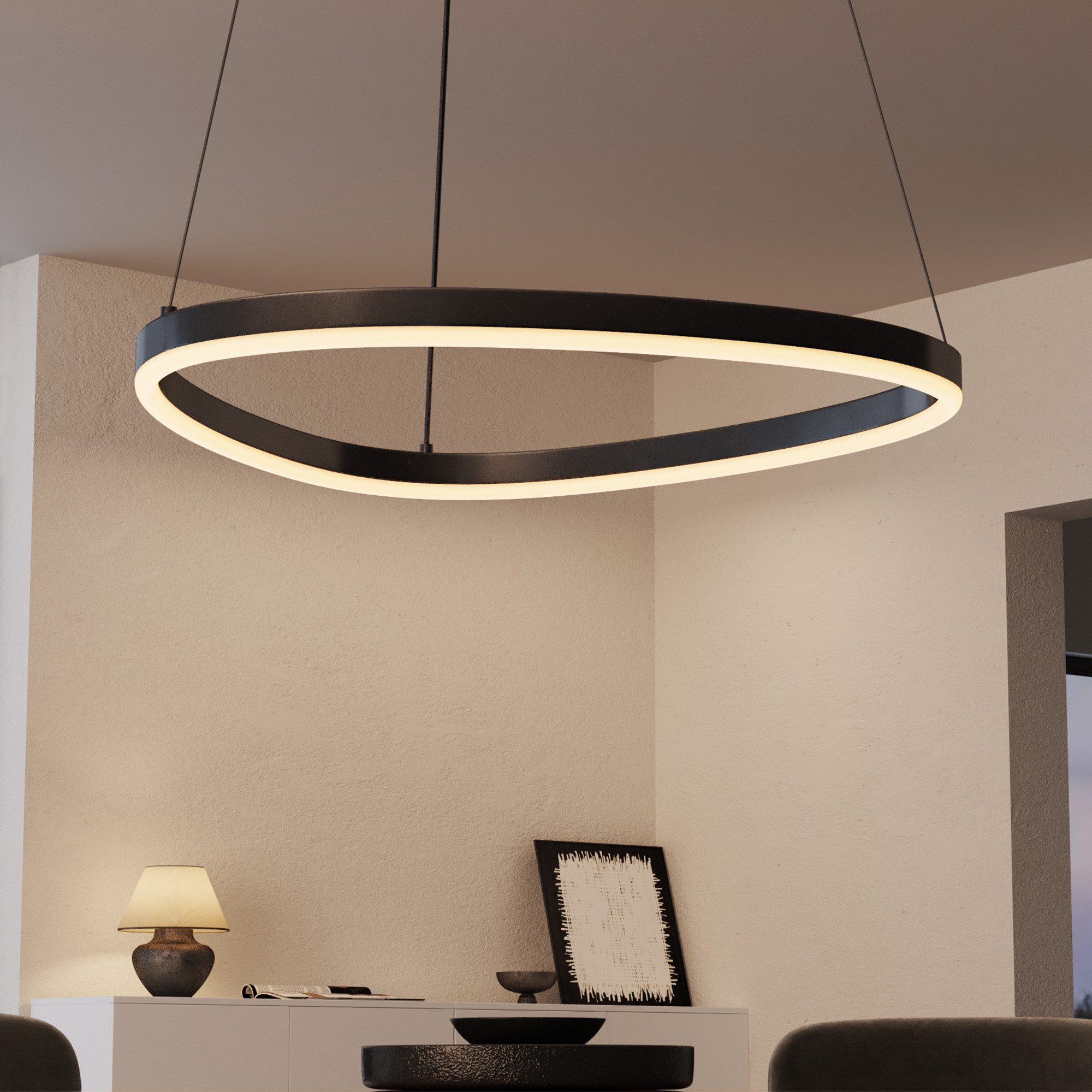 doporro LED Pendelleuchte dimmbar Hängeleuchte ohne Fernbedienung Esszimmer günstig online kaufen