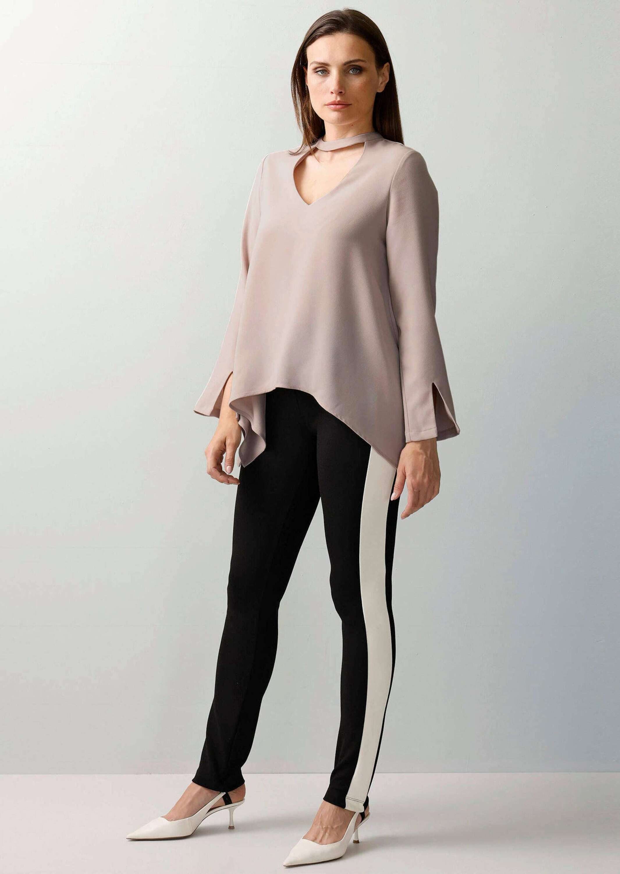 Alba Moda Langarmbluse Oversizedbluse mit Cutout günstig online kaufen