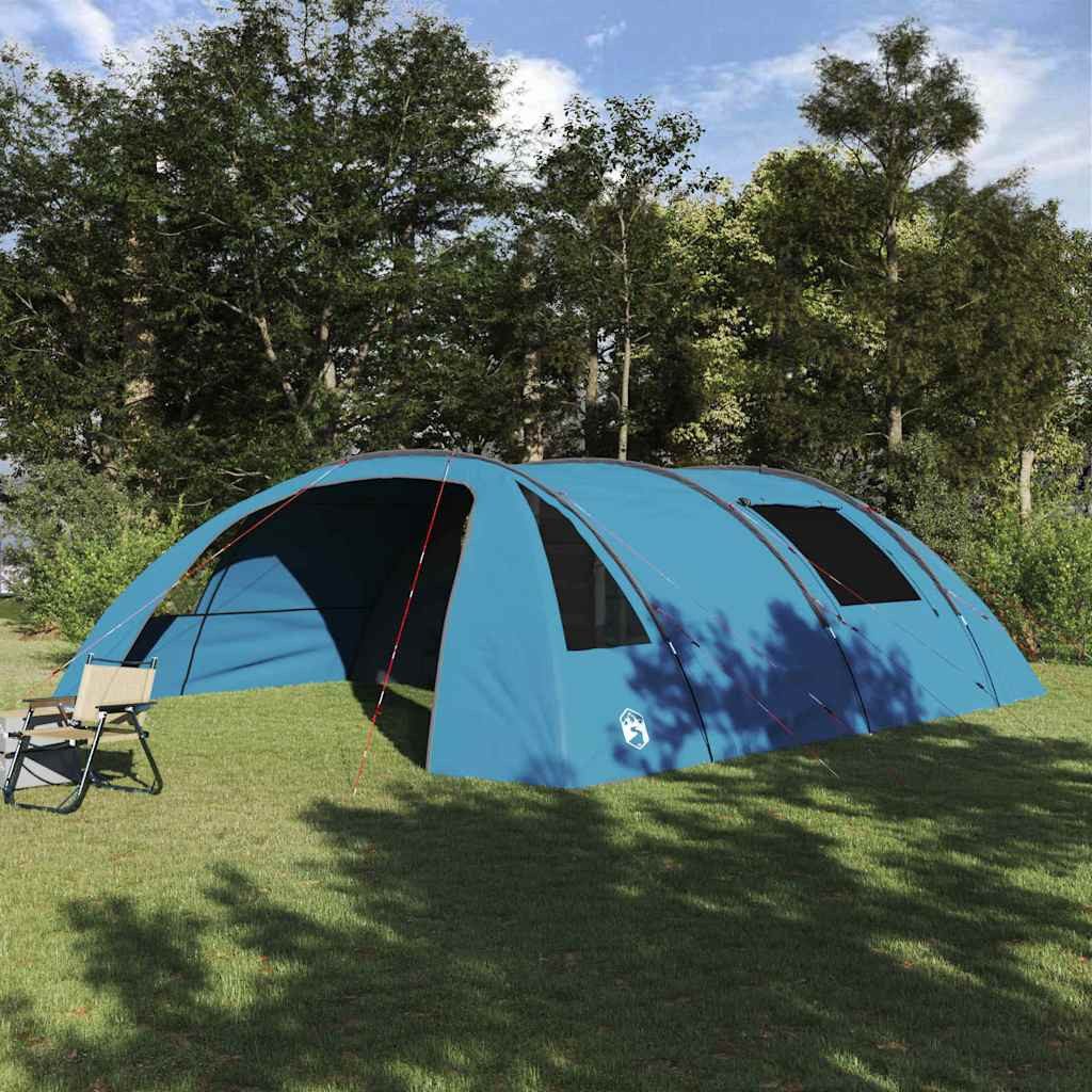 vidaXL Tunnelzelt Tunnelzelt für 6 Personen Blau und Grau 700 x 590 x 215 cm, (1 tlg)