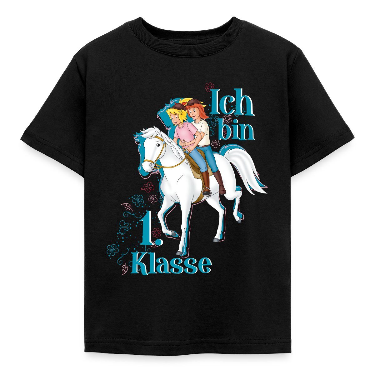 Spreadshirt T-Shirt Bibi und Tina Ich Bin 1. Klasse Kinder T-Shirt (1-tlg)