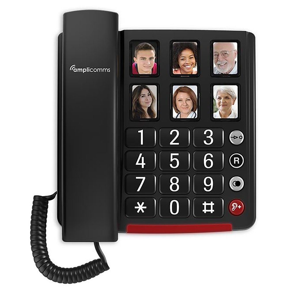Amplicomms BigTel 40 Plus - Telefon - dunkelgrau Großtastentelefon