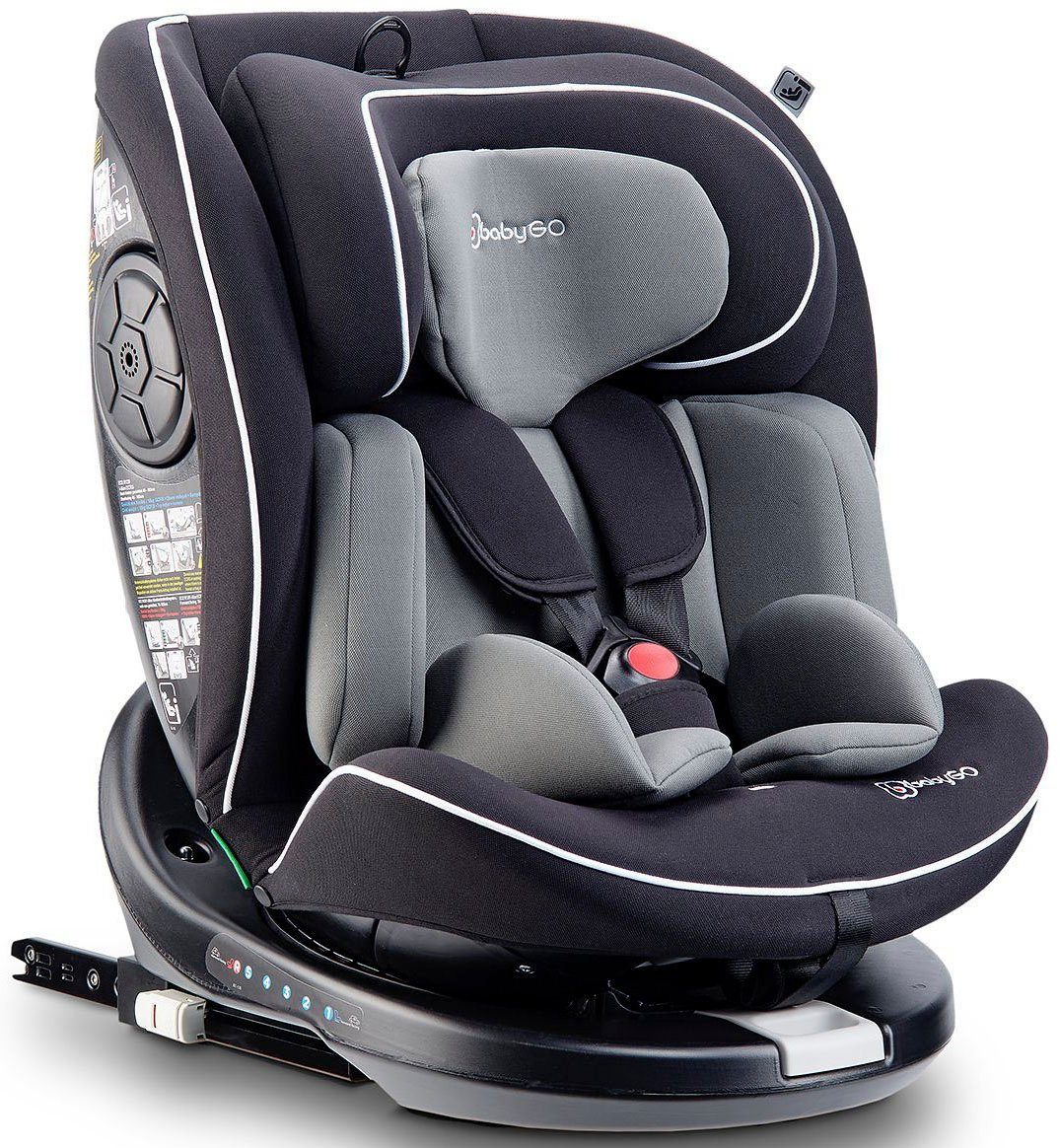 Size, für schwarz cm 40-150 I 360 Nova2 Körpergröße BabyGo Autokindersitz von