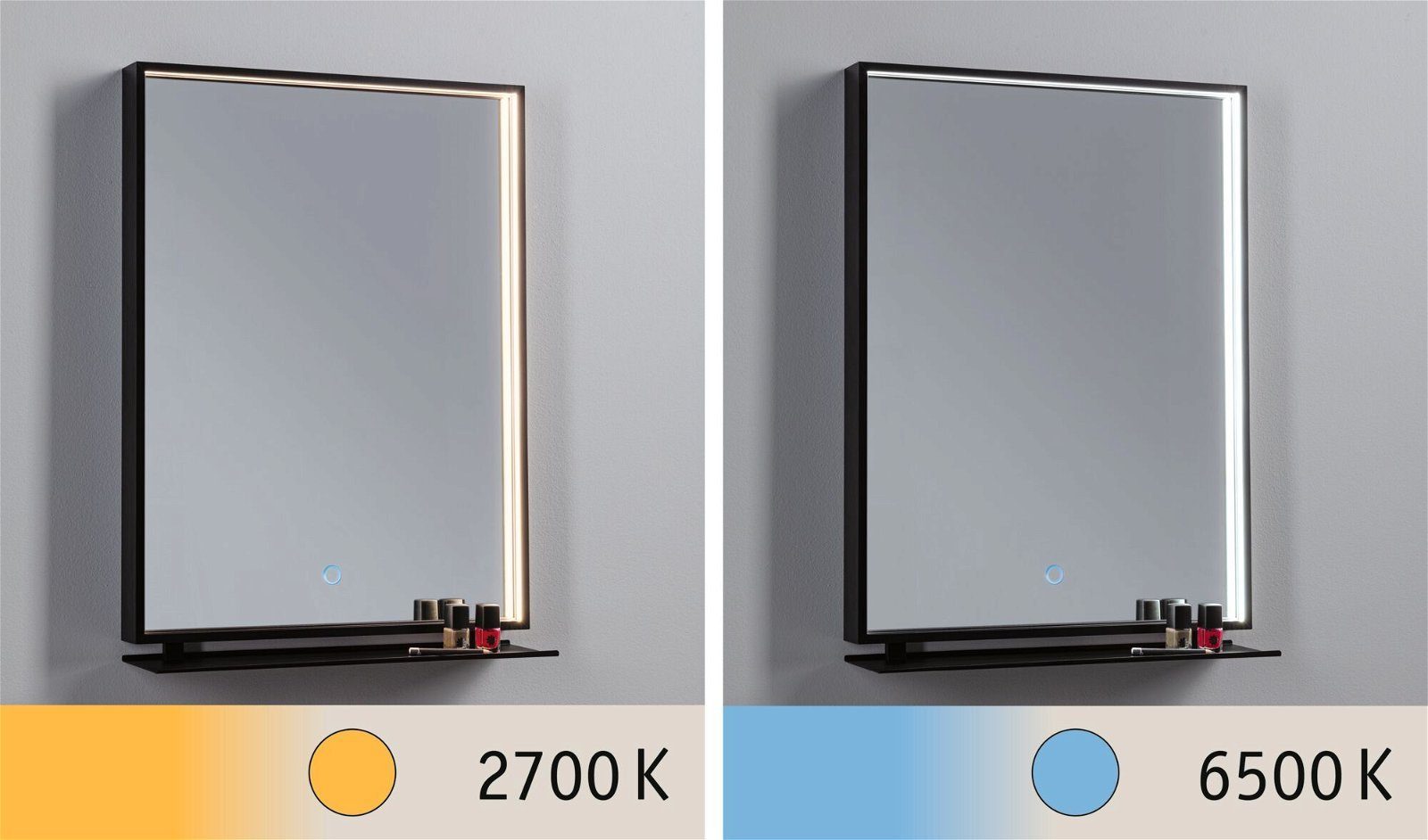 Paulmann LED Wandleuchte Spiegel 11W 450x600 fest TunableWhite, eckig 230V, integriert, IP44 Spiegel LED Miro Tageslichtweiß