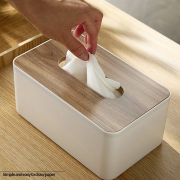 HYTIREBY Feuchttücherbox Taschentuchbox, nachfüllbar, Badezimmer, Tücherbox
