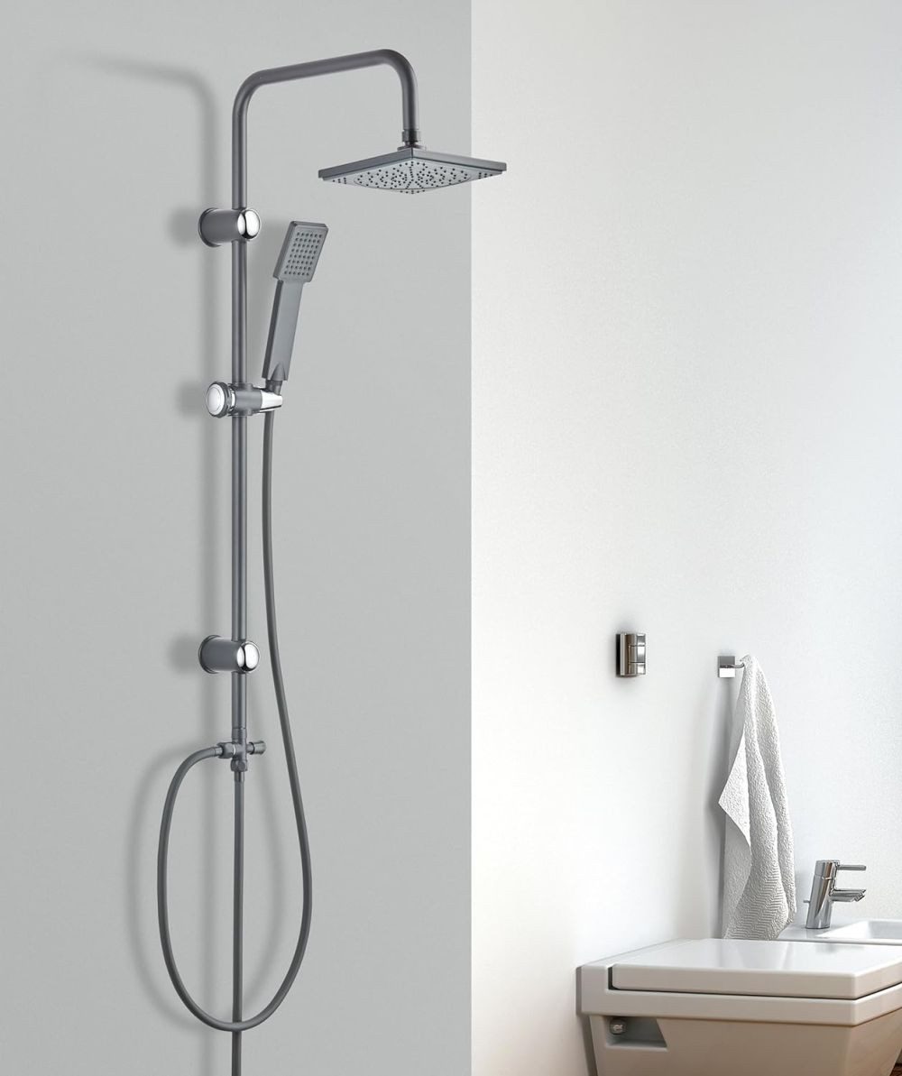 Vereg Duschsystem Fine Shower, 1 Strahlart(en), Duschsäule Überkopfbrause-S günstig online kaufen