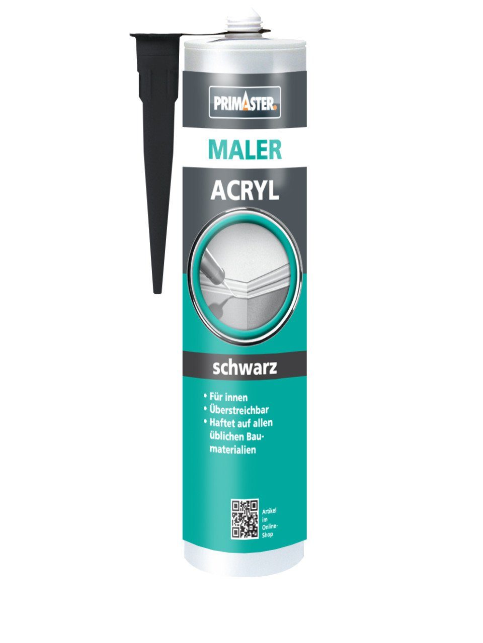 Primaster Silikon Primaster Maler Acryl schwarz 310 ml