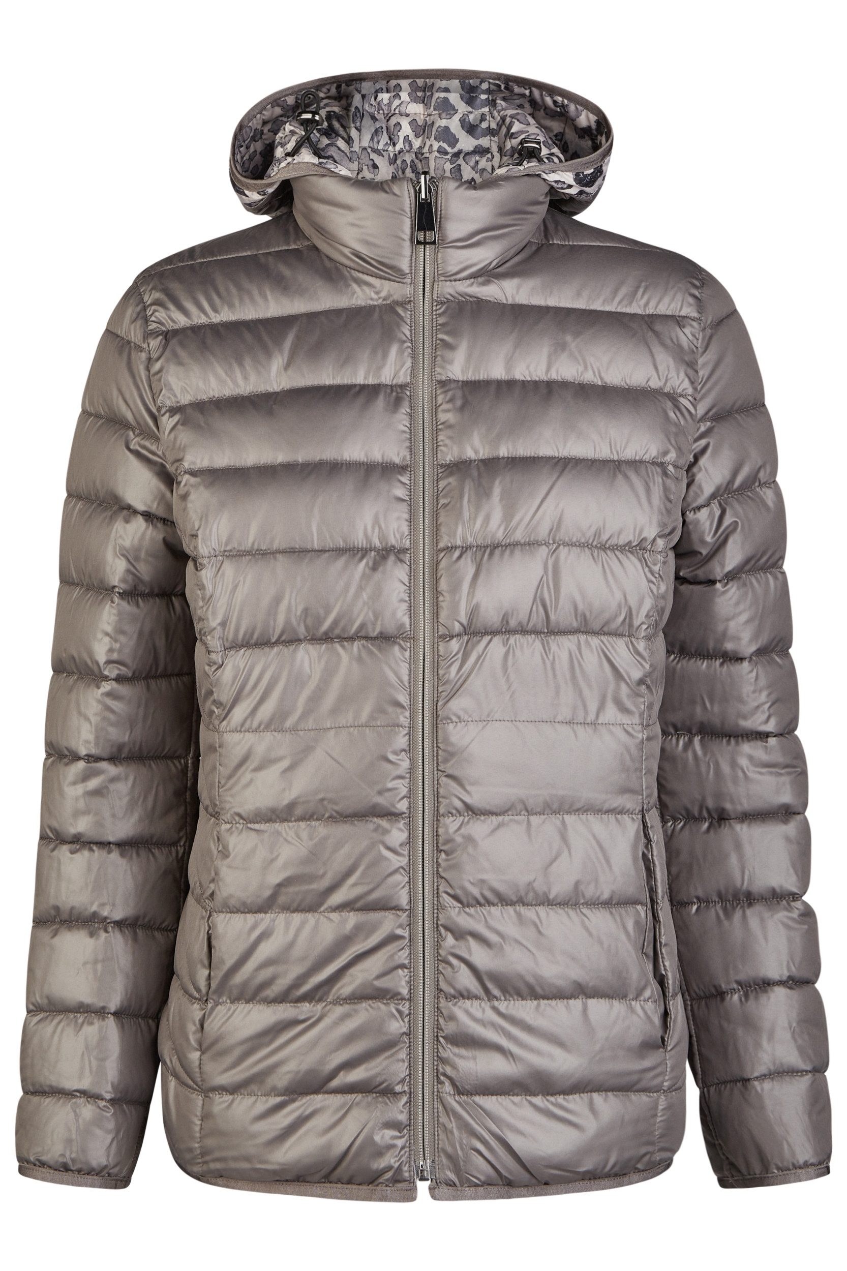 Hybridjacke Wendejacke Down Free mit Kapuze