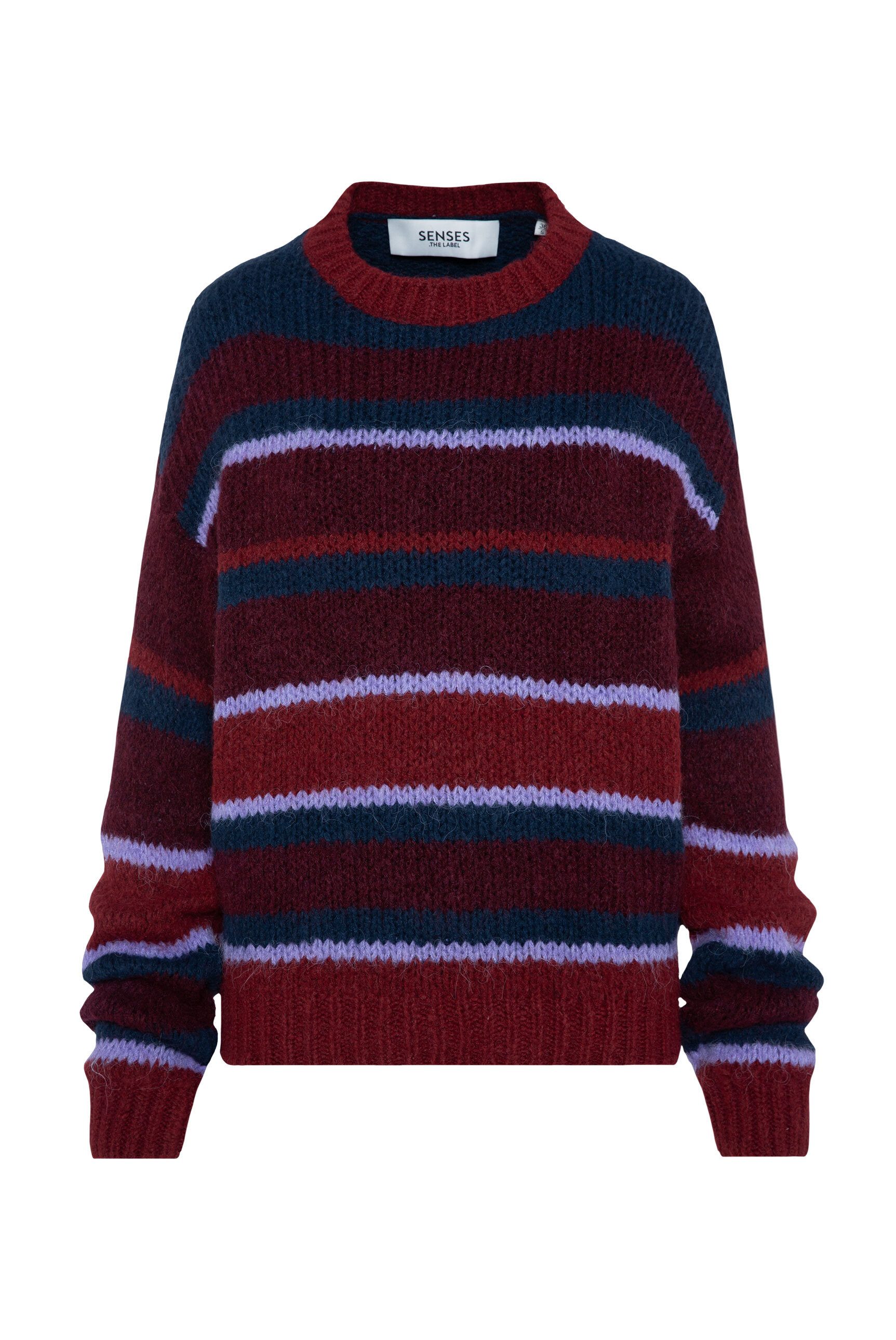 SENSES.THE LABEL Rundhalspullover aus Flauschstrick