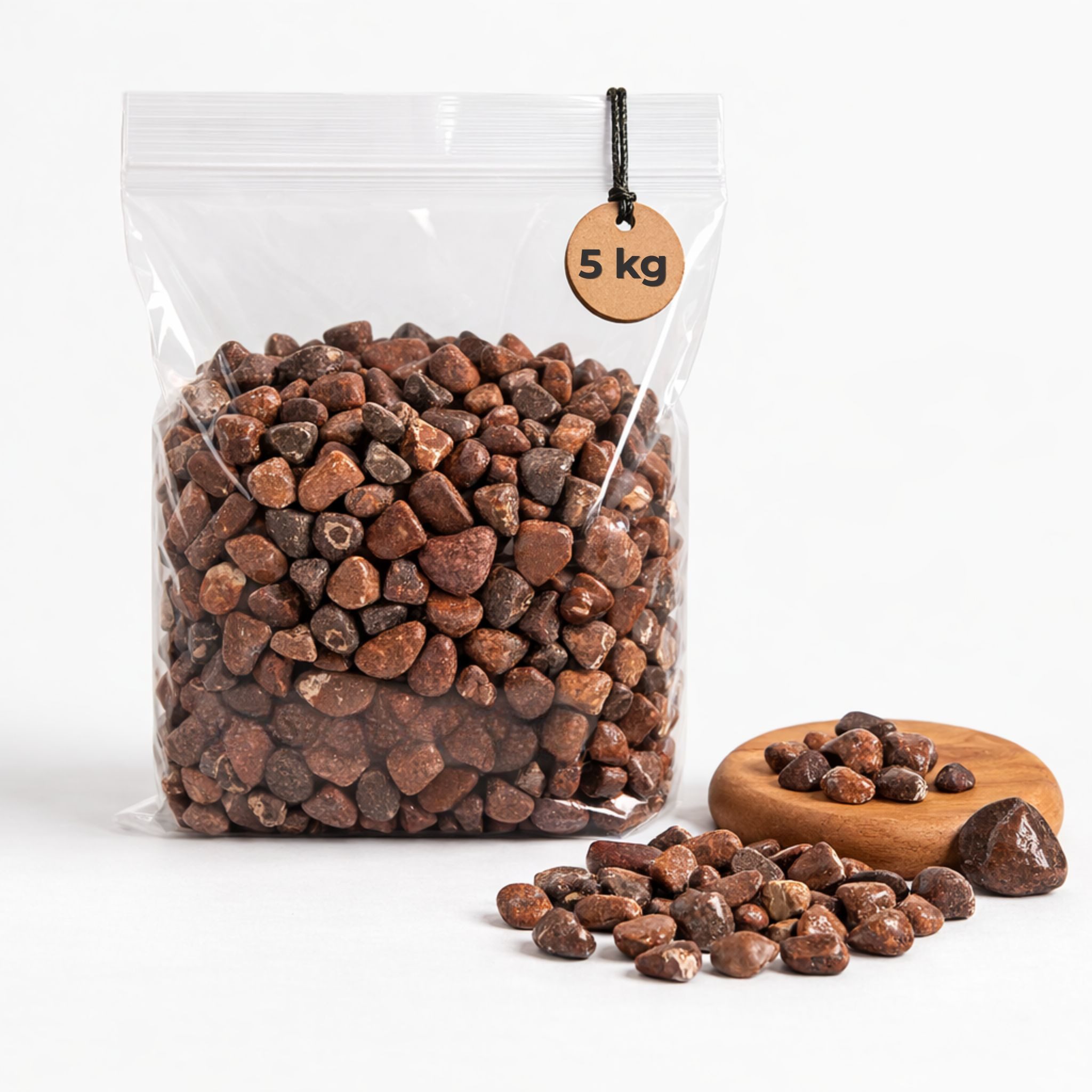 matches21 HOME & HOBBY Deko-Granulate Bunte Deko-Steine 5 KG Glas-Vasen Streudeko Ø 8-16 mm kaffee, (1 St), Staubfreies Deko-Granulat als farbige Tischdeko Hochzeitsdeko