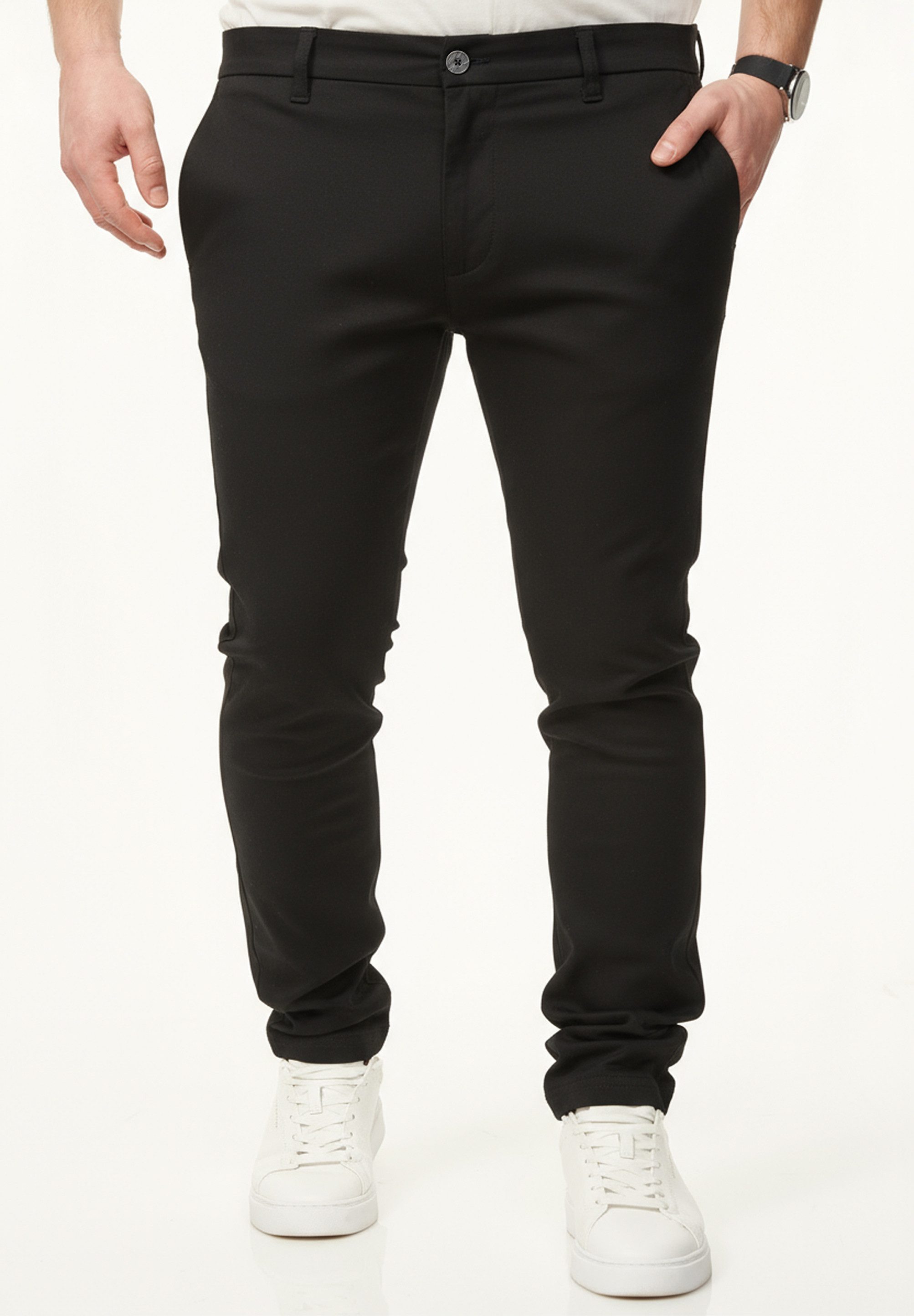 DAILY COTTON Chinohose als Performance Pants mit Super Stretch in Slim-Fit Ultra Bequeme & Flexible Herren Stoffhose mit 6% Elasthan