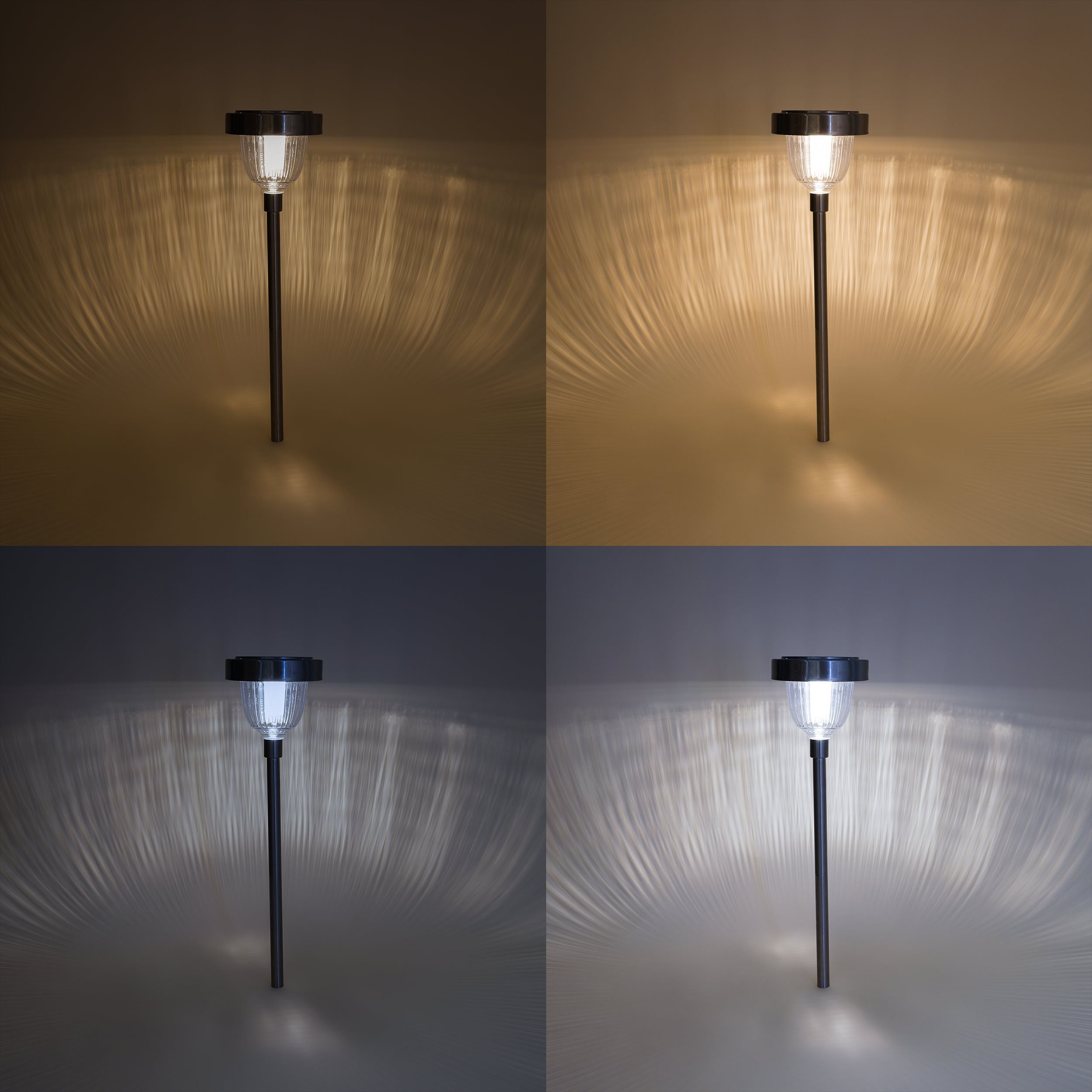 esotec LED Solarleuchte Stableuchte Asinara H70cm DUO COLOR 6500K 2800K outdoor 102530