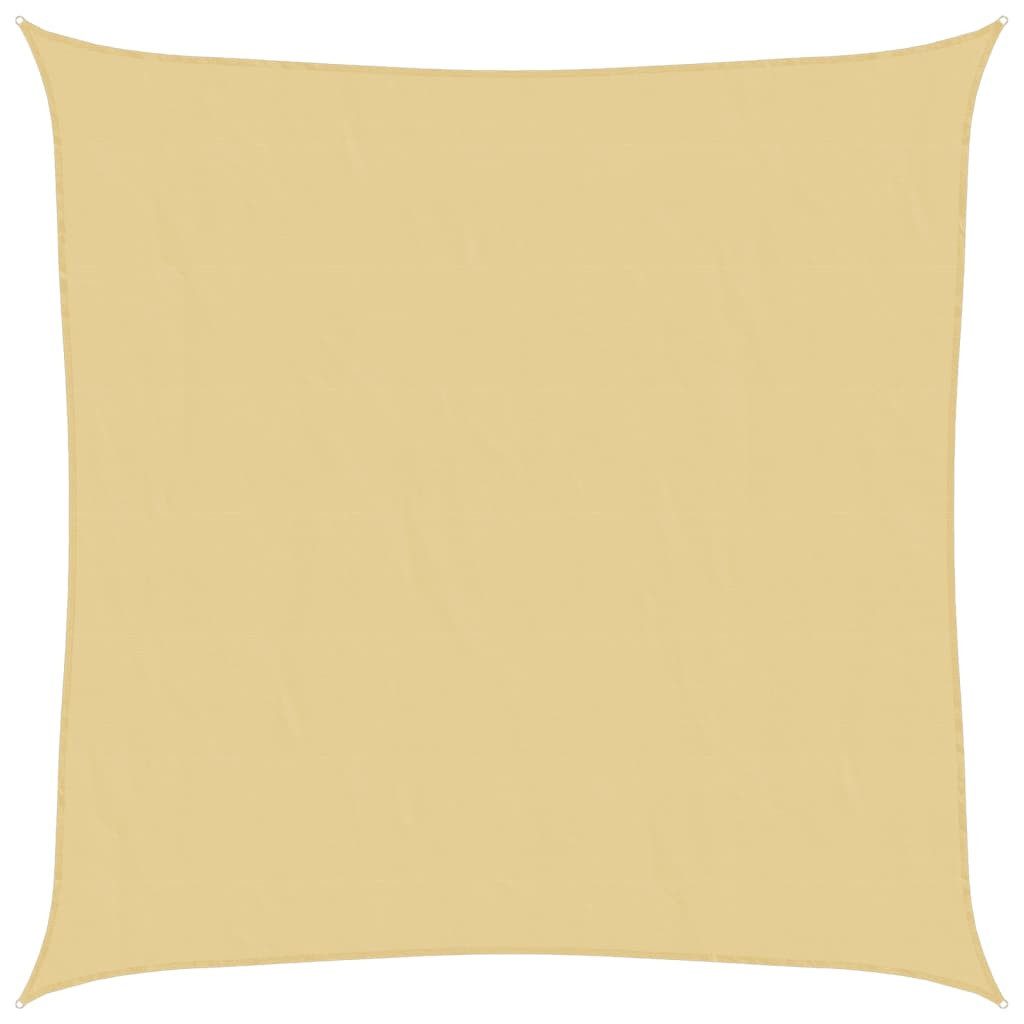 vidaXL Balkonsichtschutz Sonnensegel Sandfarbe 4x4 m 100% Polyester Oxford (1-St)