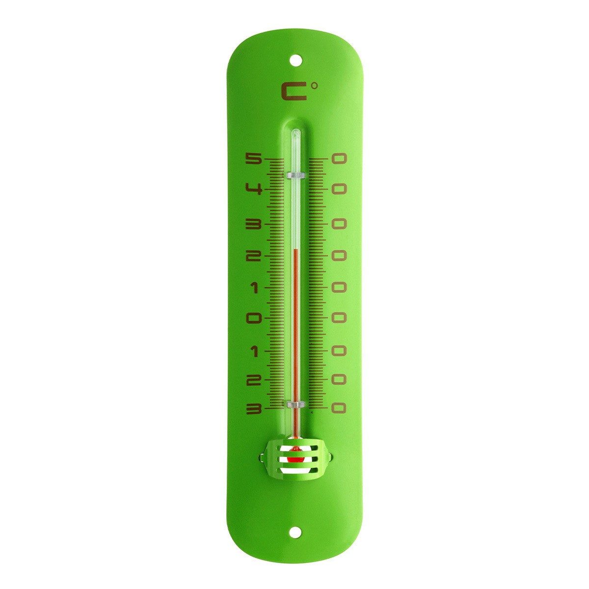 TFA Dostmann Innen-Außen-Thermometer aus Metall wetterfest - Zufallsfarbe Wetterstation (Wetterfest)