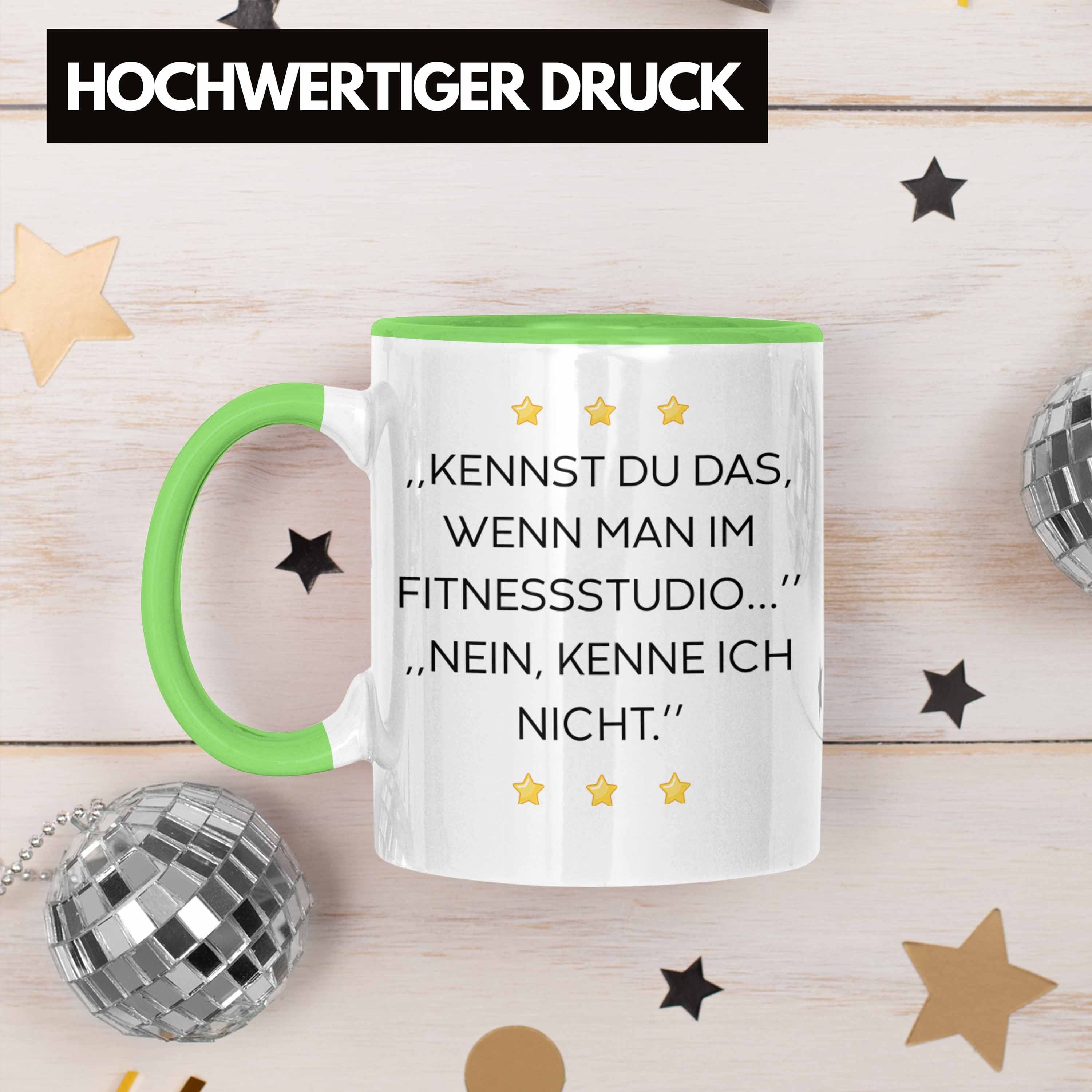 Becher Lustig Tasse Sprüchen Trendation Lustige mit Männer mit Kollegin Frauen Arbeit Grün Tasse für Geschenk Büro Trendation Fitness Sarkasmus - Spruch Tassen