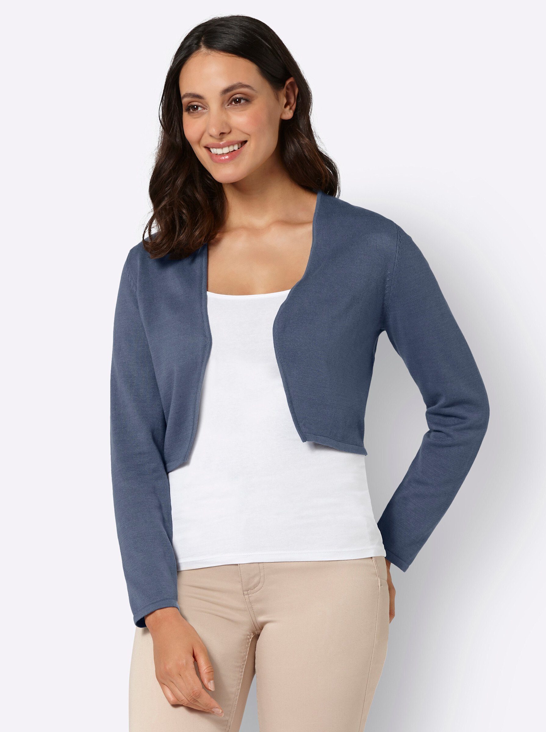 WITT WEIDEN Strickjacke rauchblau