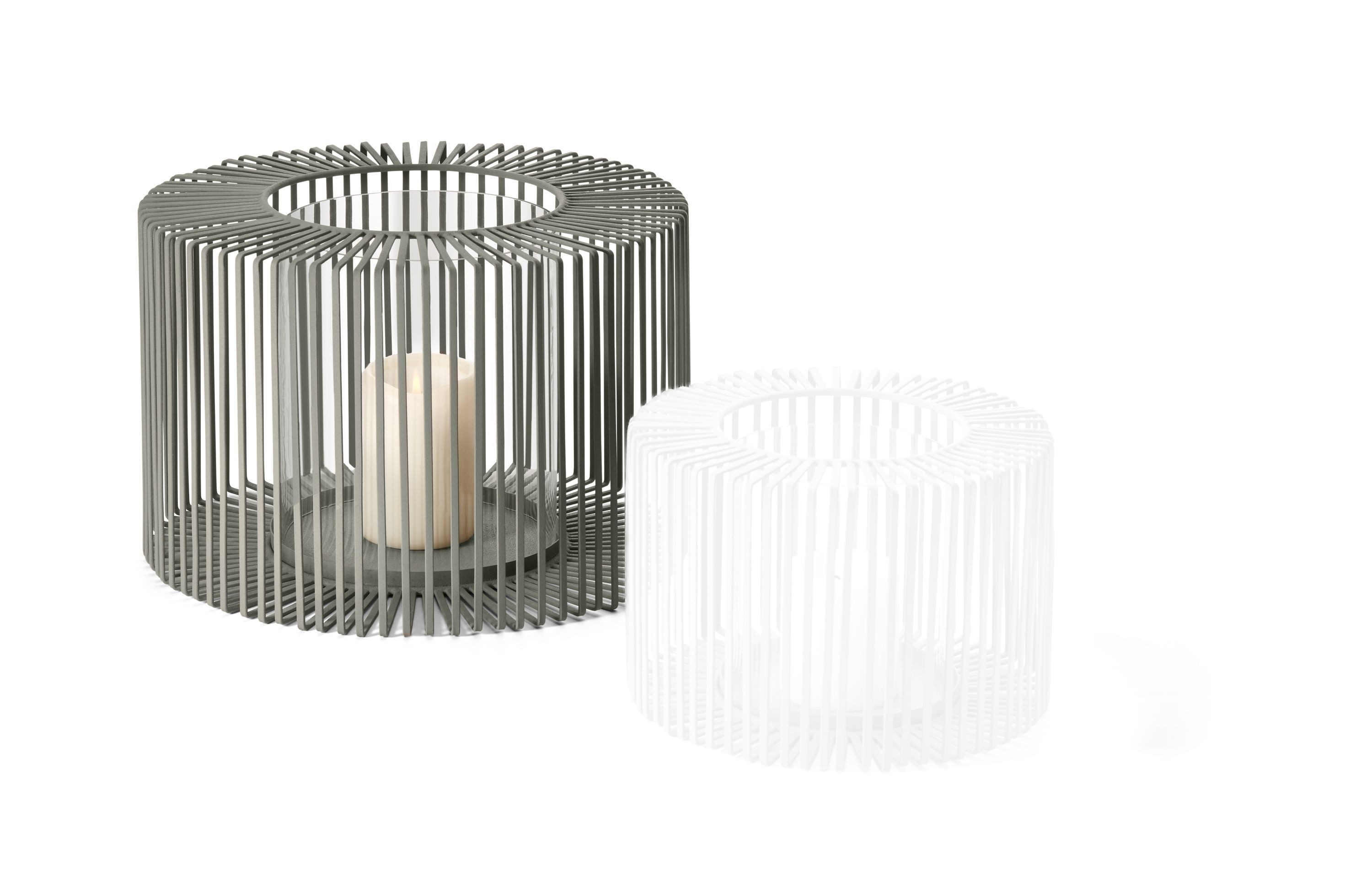PHILIPPI Windlicht, Stahl, pulverbeschichtet, Glas