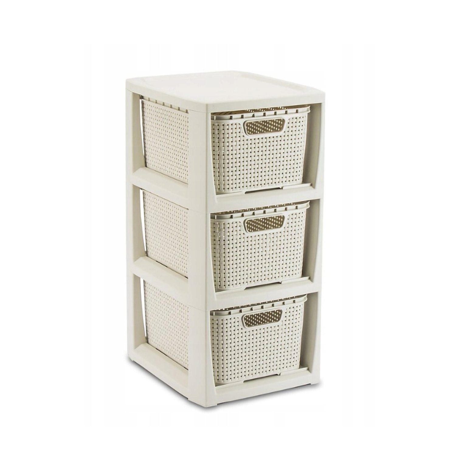 BranQ Regal 1725, Rattanregal mit 3 Körben 3x7L günstig online kaufen