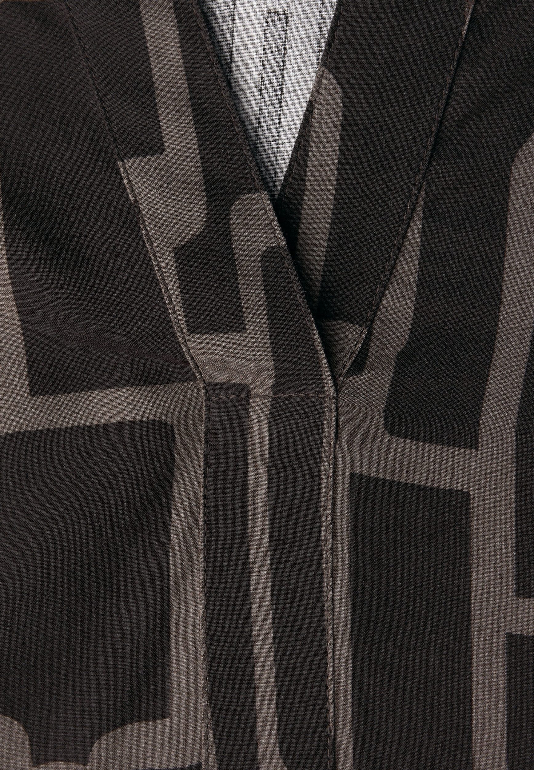 STREET ONE Langarmbluse Splitneck tunic blouse AOP günstig online kaufen