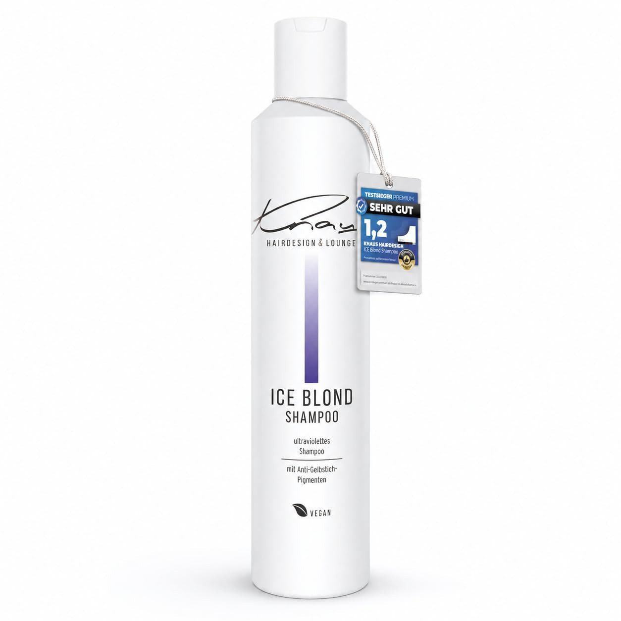 Knaus Hairdesign Haarshampoo Knaus Ice Blond Shampoo 200ml Silbershampoo gegen Gelbstich, 1-tlg.