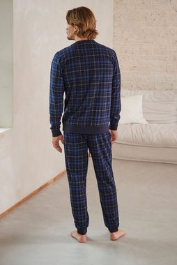 Next Pyjama Bequemer Motionflex Schlafanzug mit Bündchen (2 tlg)