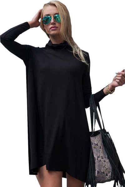 Mississhop A-Linien-Kleid Kleid Tunika Longshirt Pulli Tunika Minikleid 6510