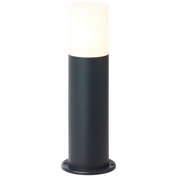 Lightbox Außen-Stehlampe, ohne Leuchtmittel, Außen Sockellampe, 35 cm Höhe, Ø 12 cm, E27, max. 28 W, IP44