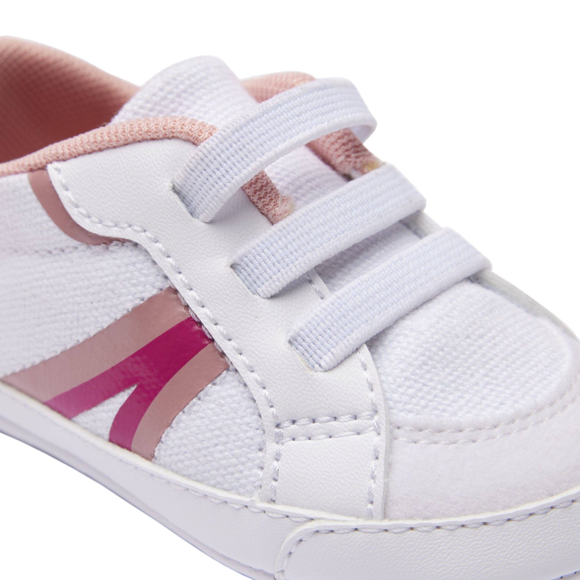Baby Sneaker, L004 Weiß/Pink Lacoste Schuhe - Krabbelschuhe, Cub, Krabbelschuh