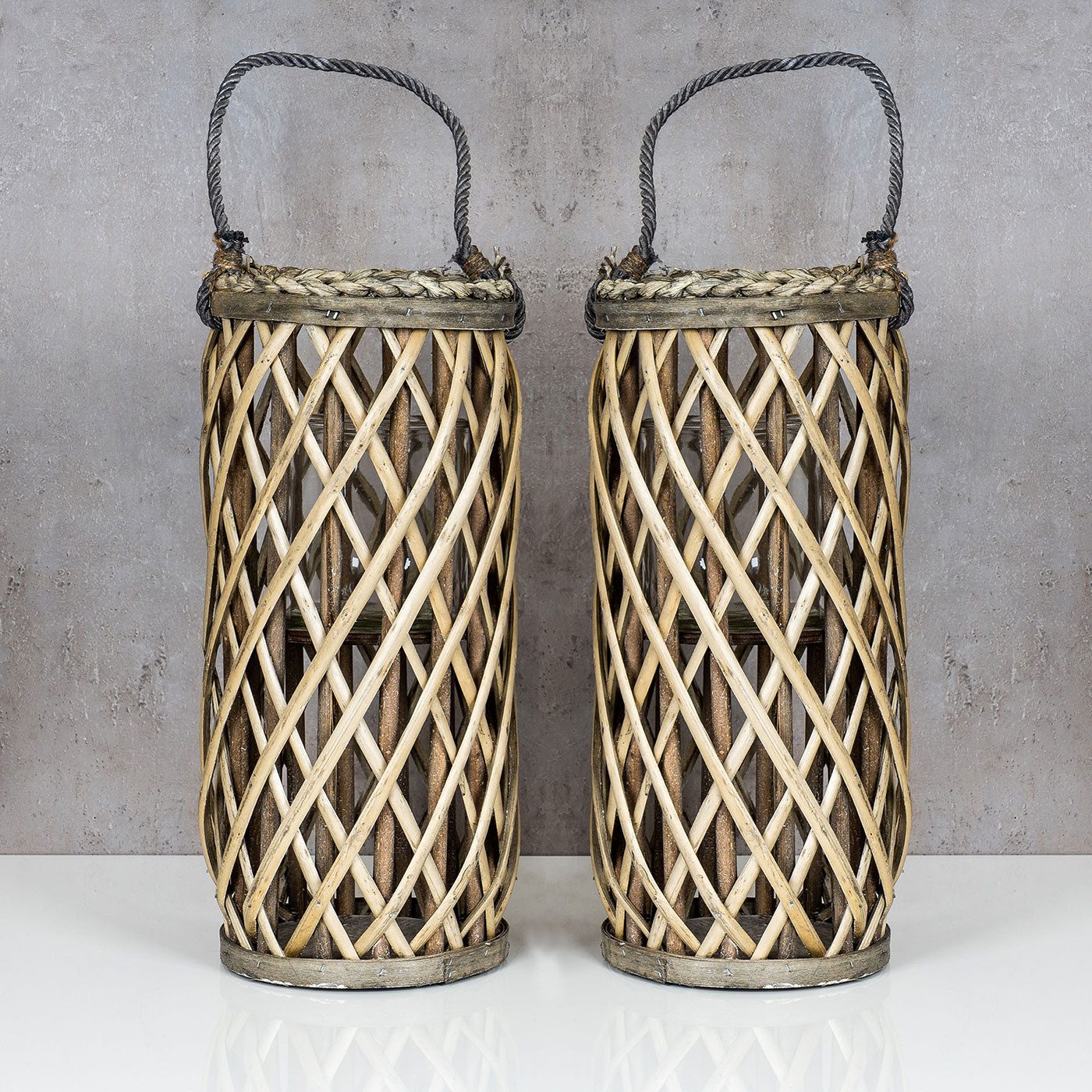 Levandeo® Kerzenlaterne, 2er Set Laterne Windlicht günstig online kaufen