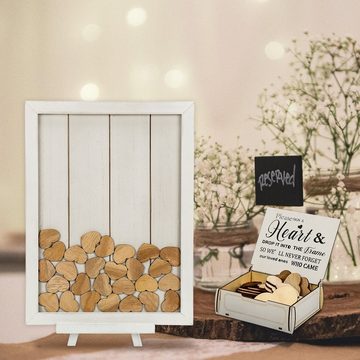 Clanmacy Einzelrahmen Gästebuch Holzrahmen Hochzeitsgeschenk Hochzeit Bilderrahmen