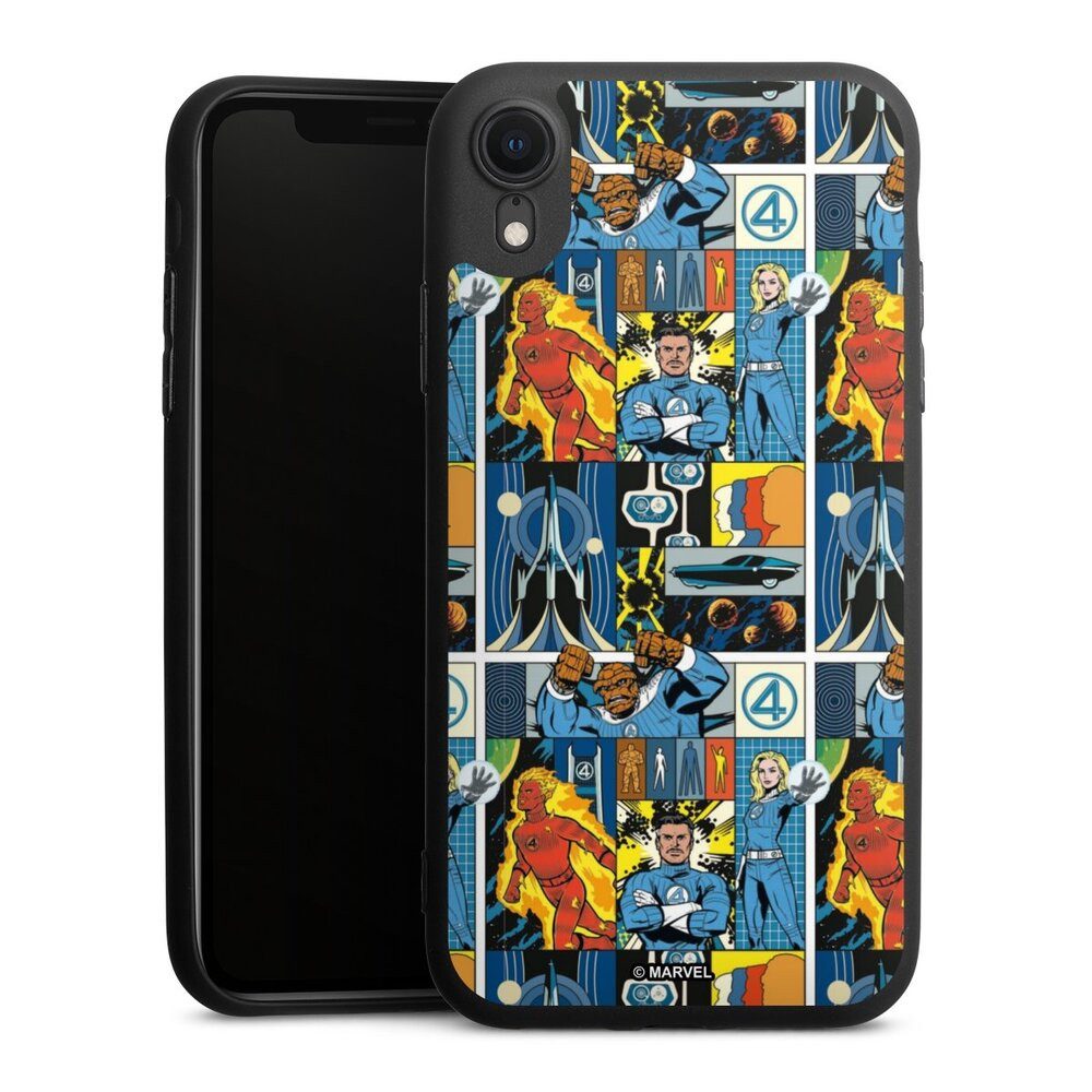 DeinDesign Handyhülle Marvel The Fantastic Four Offizielles Lizenzprodukt, Apple iPhone Xr Silikon Hülle Premium Case Handy Schutzhülle