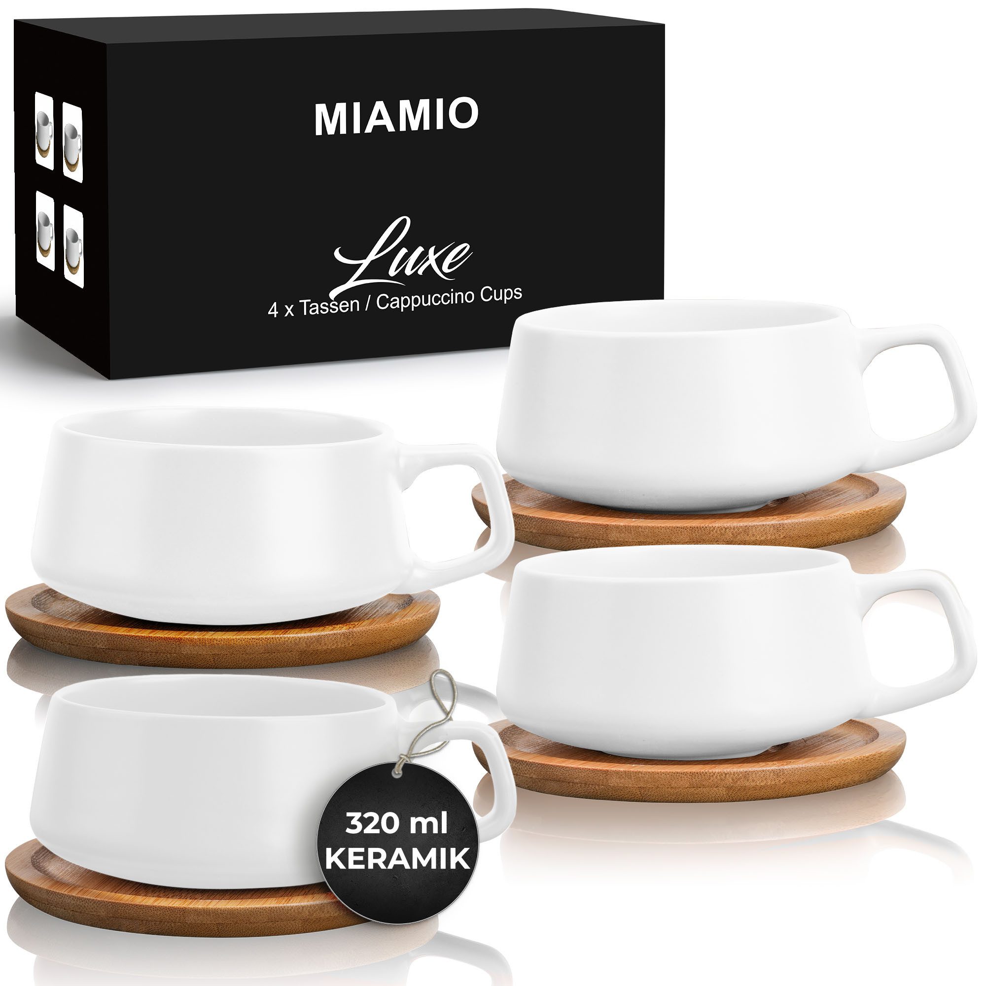 MiaMio Cappuccinotasse Cappuccino Cups (Luxe Collection)